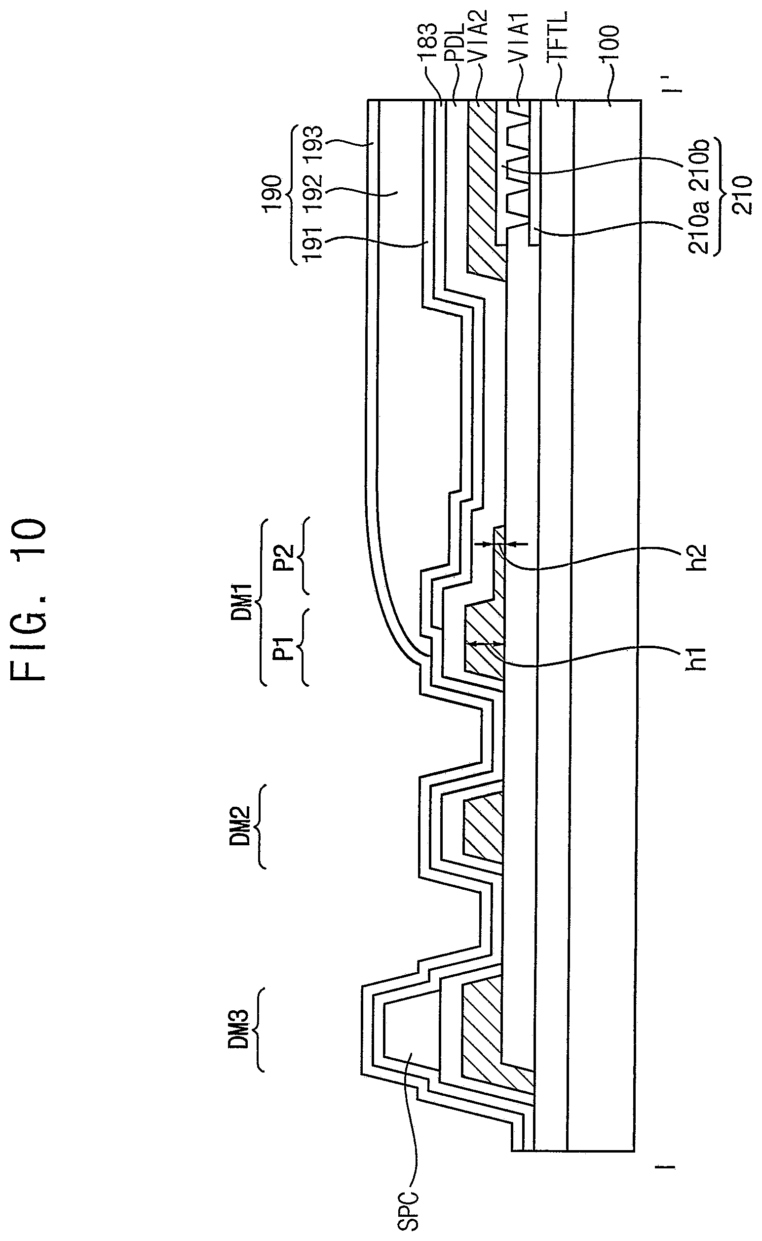 Patent US12317710 Figure 10 – Method of determining the spread of an organic layer in an oled