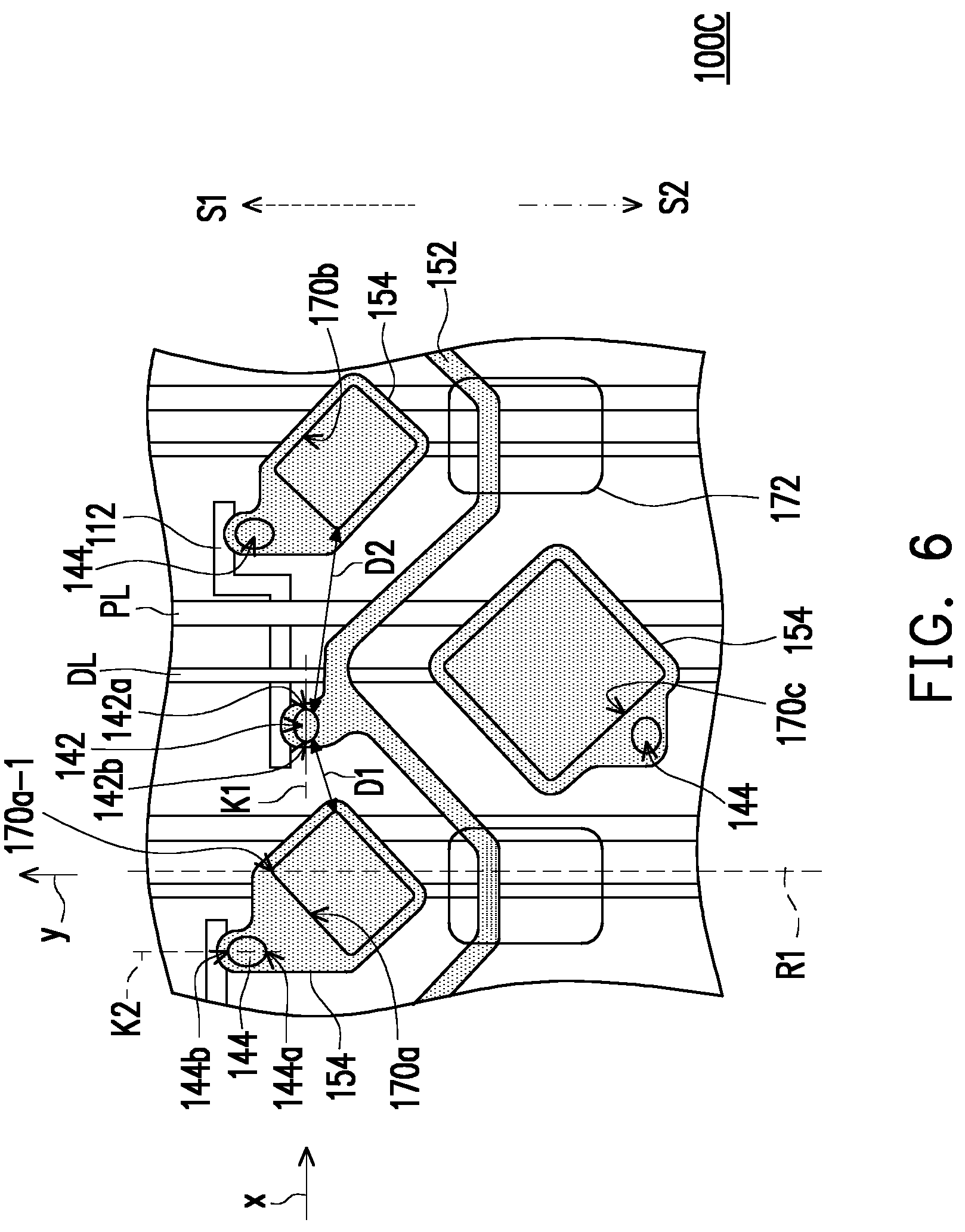 Patent US12317714 Figure 6 – Display device having power line