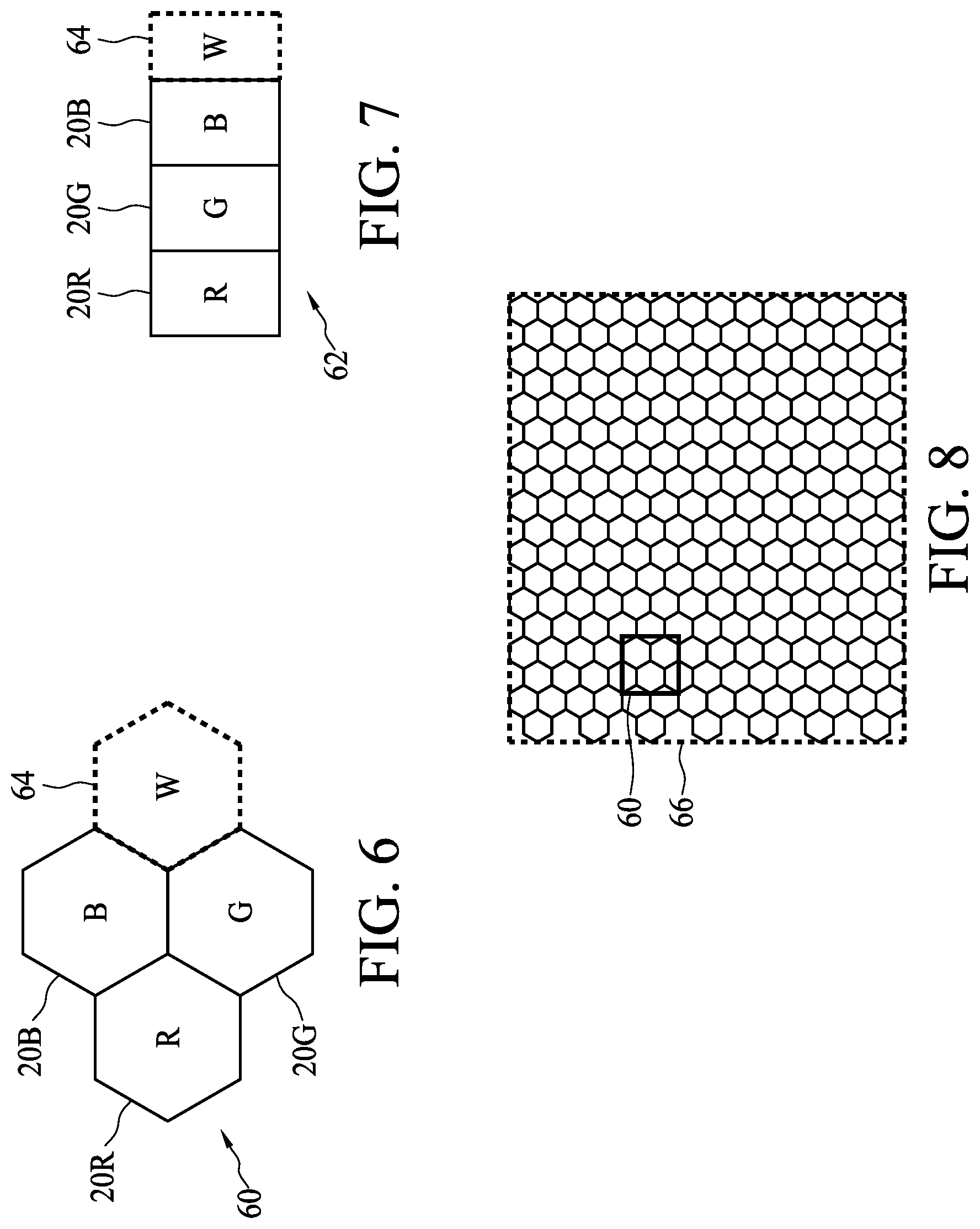 Patent US12317722 Figure 5 – Color display with color filter layer comprising two-dimensional photonic crystals formed in a dielectric layer