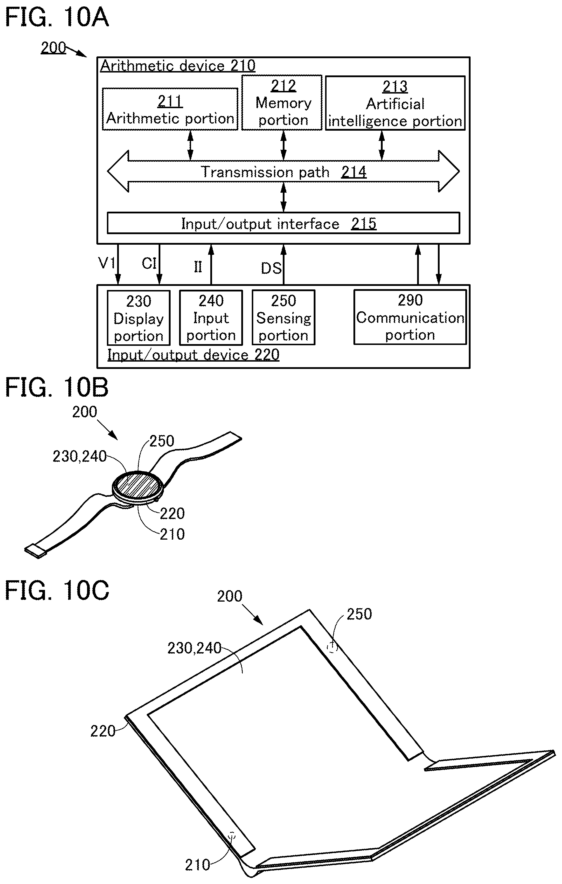Patent US12317723 Figure 10 – Display panel, display device, input/output device, and data processing device