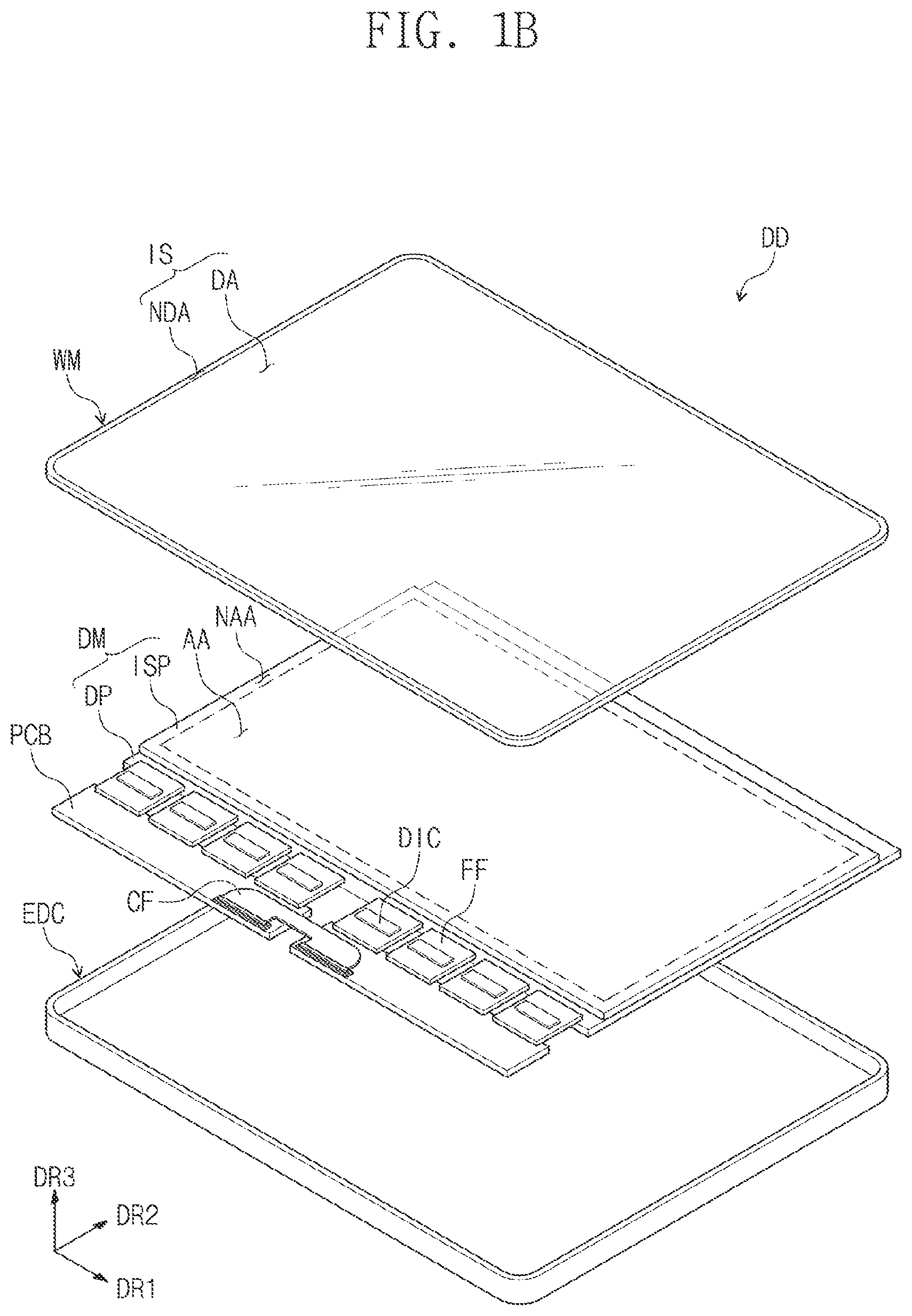 Patent US12317725 Figure 2 – Display device having an input sensing layer including a dummy electrode and method of manufacturing the same
