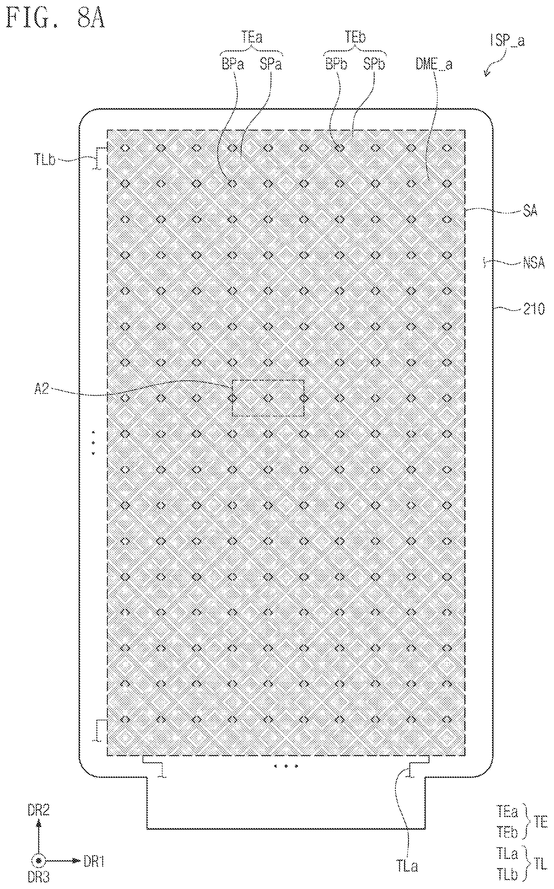 Patent US12317725 Figure 12 – Display device having an input sensing layer including a dummy electrode and method of manufacturing the same