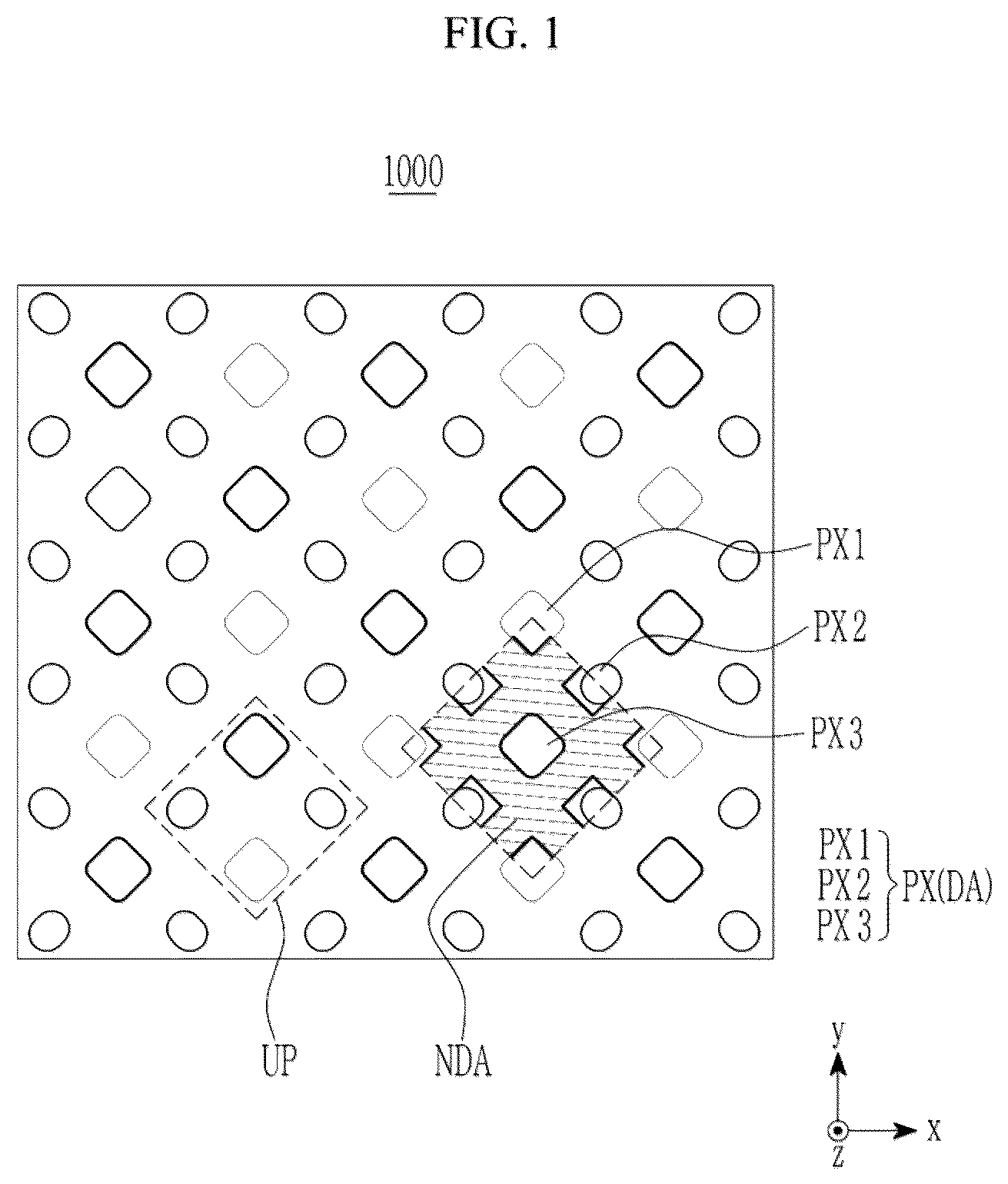 Patent US12317727 Figure 1 – Sensor-embedded display panel and electronic device