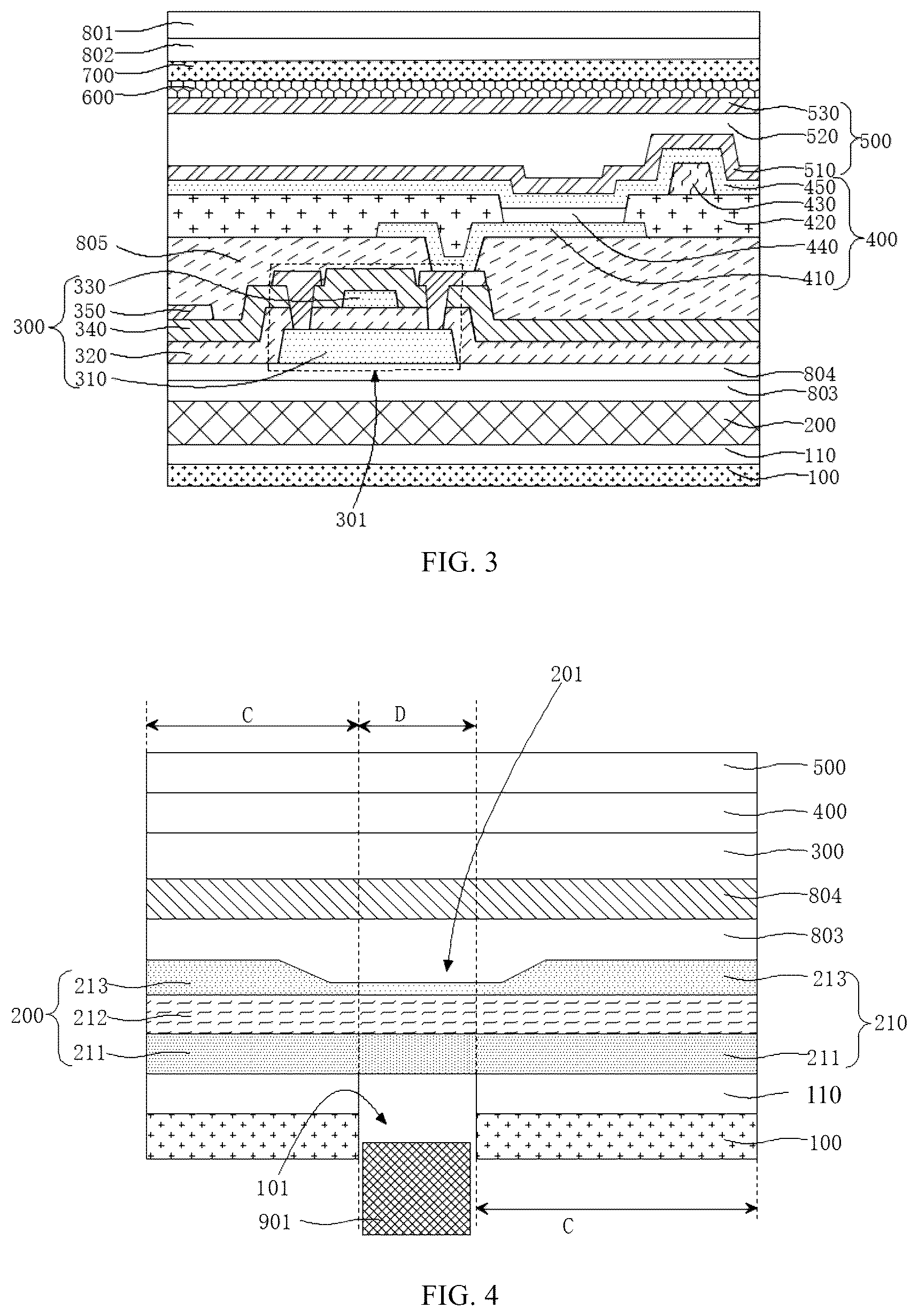 Patent US12317728 Figure 2 – Display panel and display device for increased transmittance