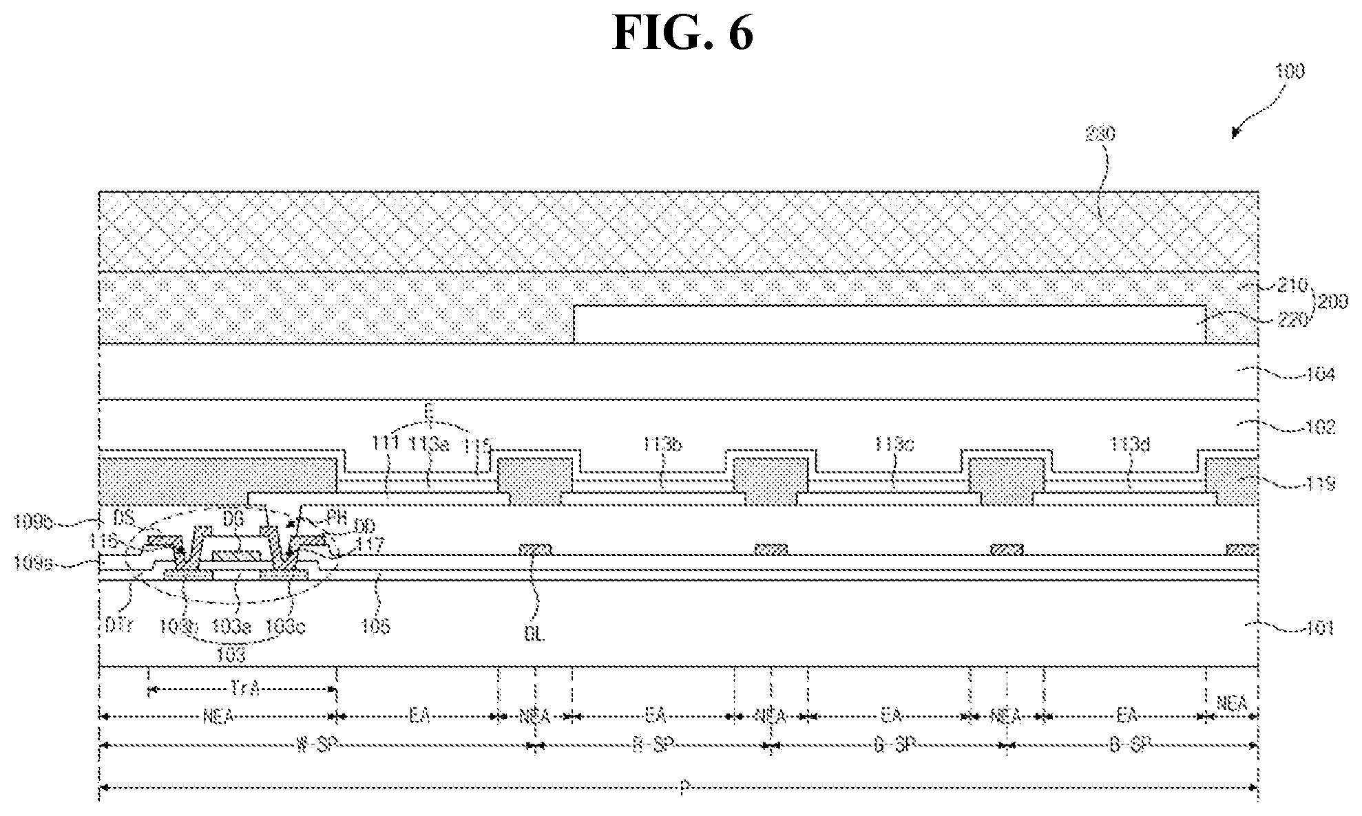 Patent US12317729 Figure 7 – Organic light emitting diode display device