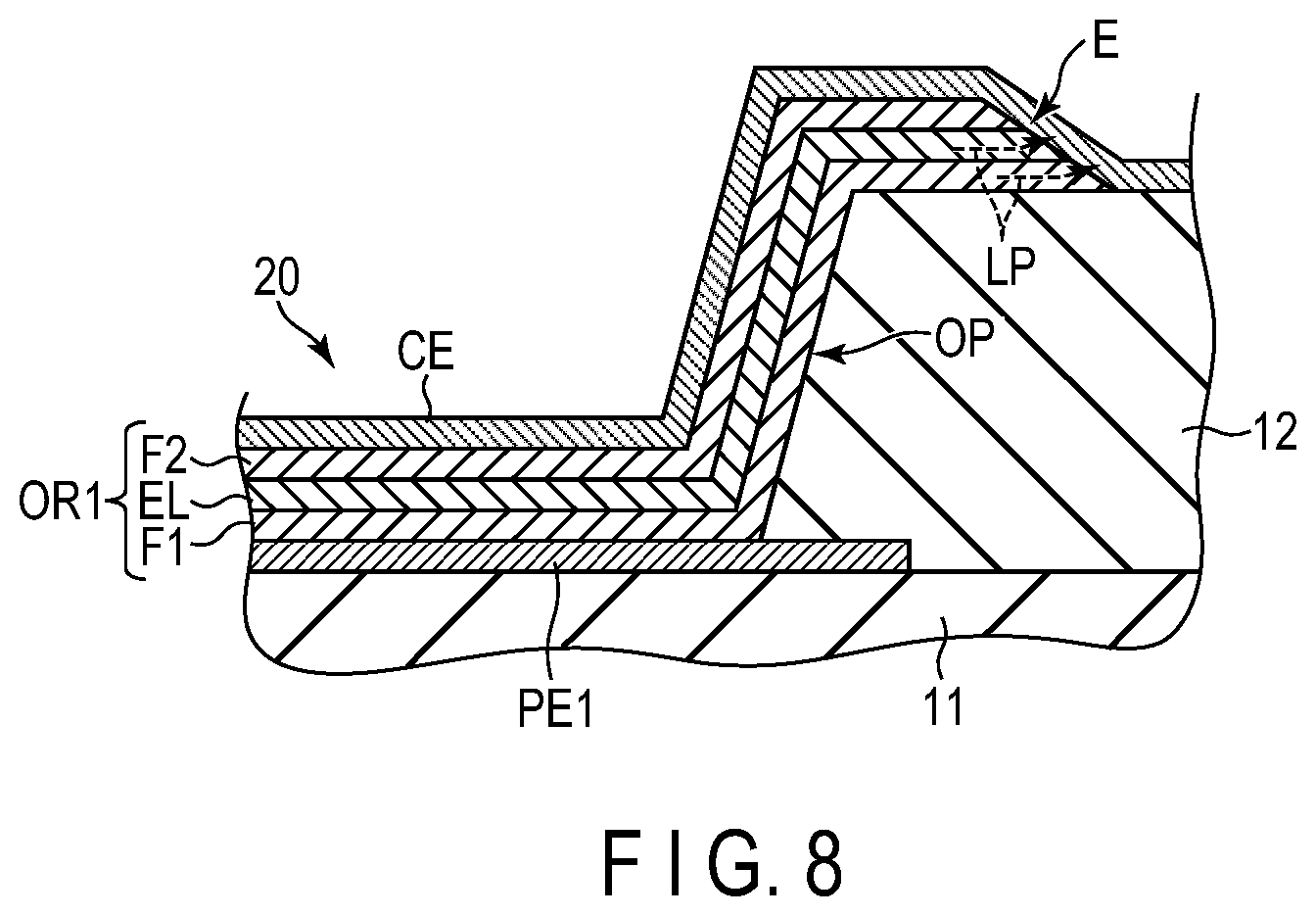 Patent US12317731 Figure 7 – Display device with dummy pixel located in peripheral area