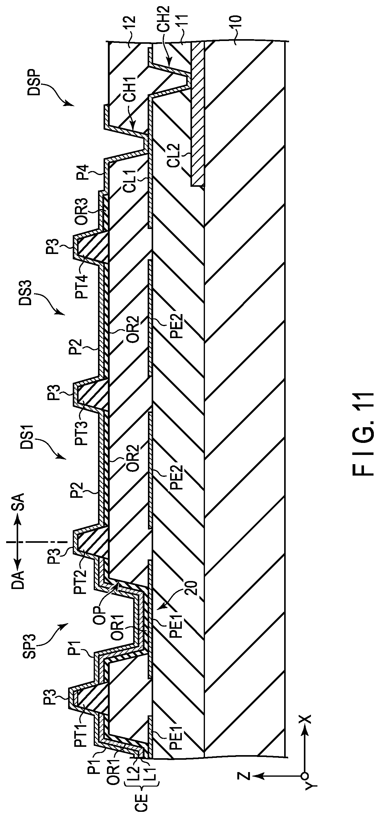 Patent US12317731 Figure 10 – Display device with dummy pixel located in peripheral area