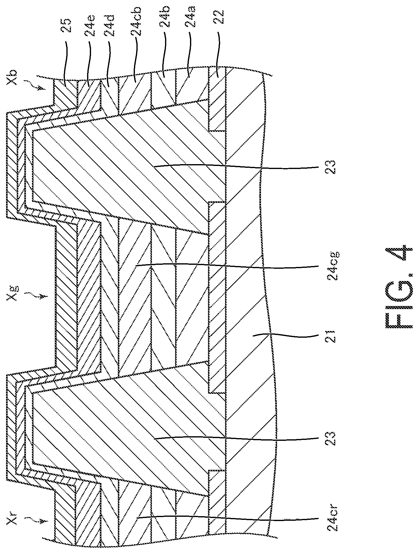 Patent US12317734 Figure 4 – Display device and display device production method