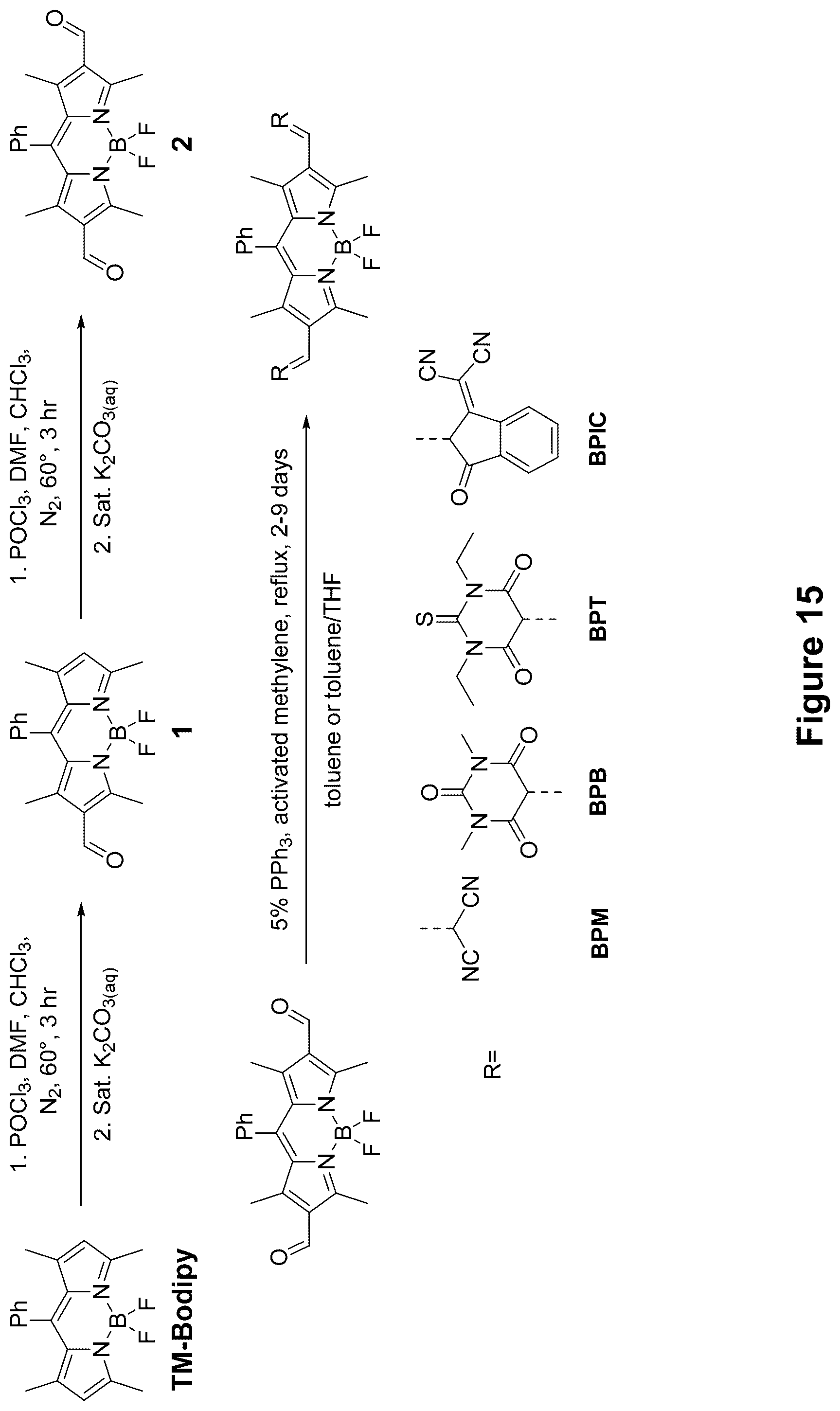 Patent US12317738 Figure 15 – Symmetric charge transfer compounds for organic photovoltaics