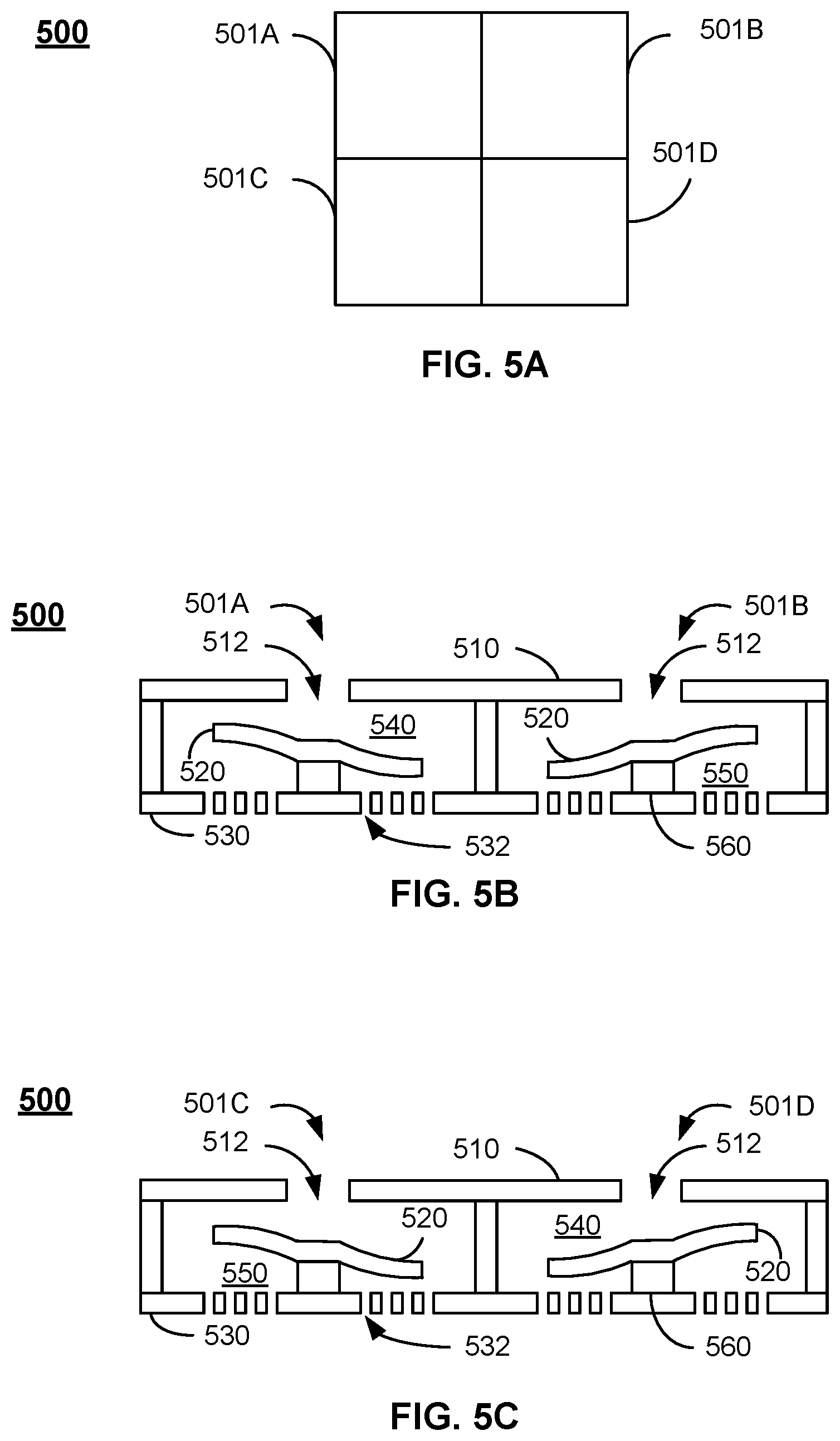 Patent US12317749 Figure 5 – Actuator designs for MEMS-based active cooling