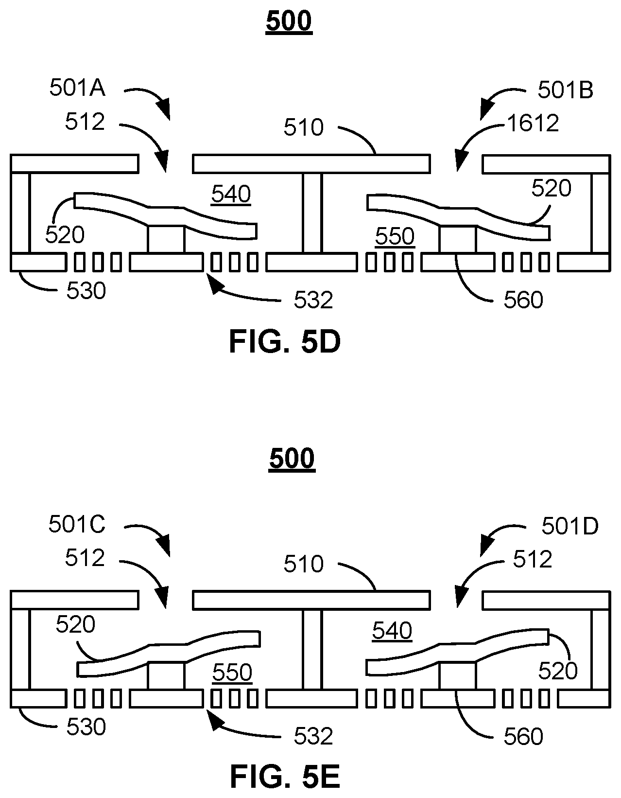 Patent US12317749 Figure 6 – Actuator designs for MEMS-based active cooling