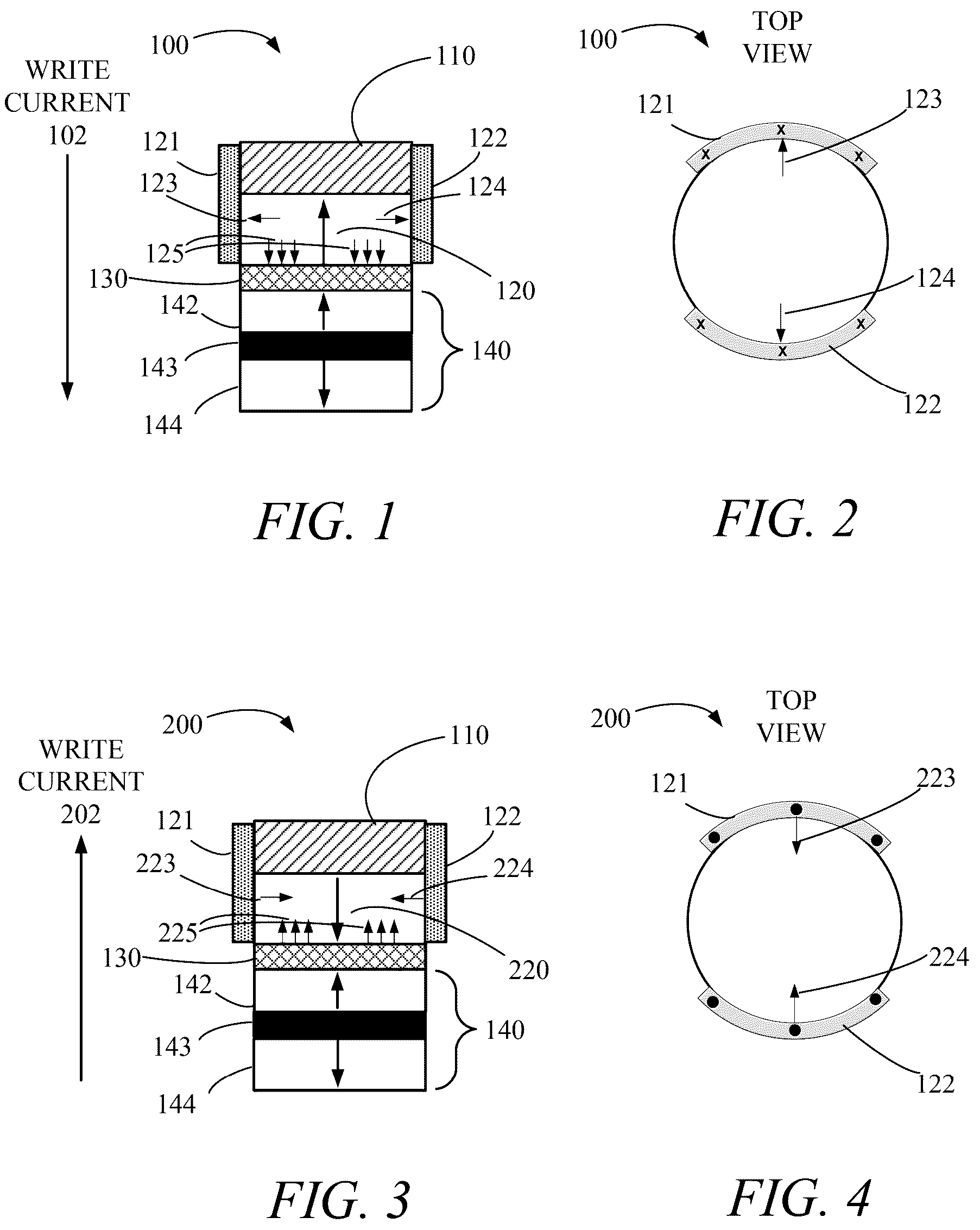 Patent US12317753 Figure 1 – Magnetic memory using spin-orbit torque