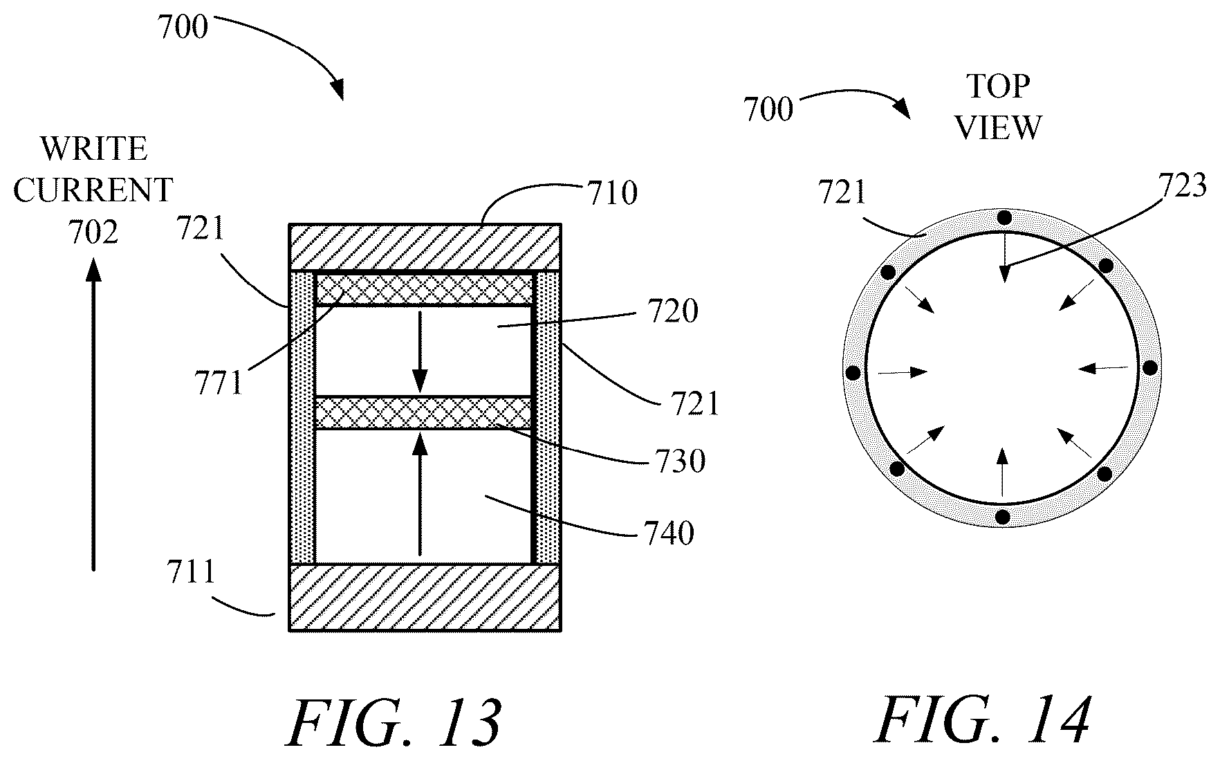 Patent US12317753 Figure 4 – Magnetic memory using spin-orbit torque