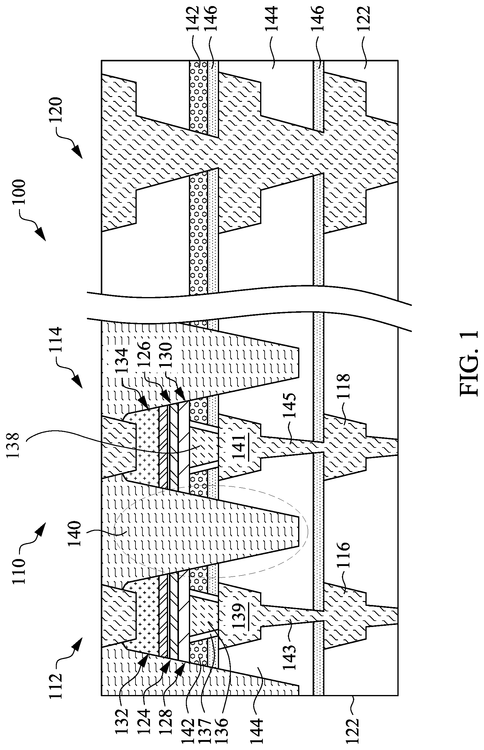 Patent US12317754 Figure 1 – Magnetic tunnel junction structures and related methods