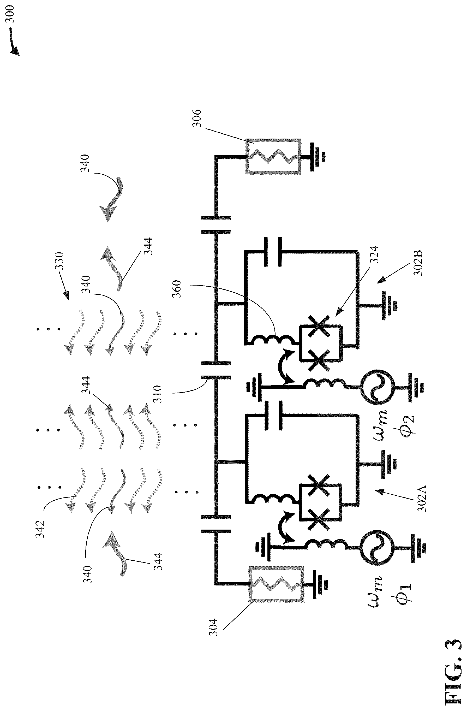 Patent US12317755 Figure 3 – Quantum circuit with Josephson multipole isolator