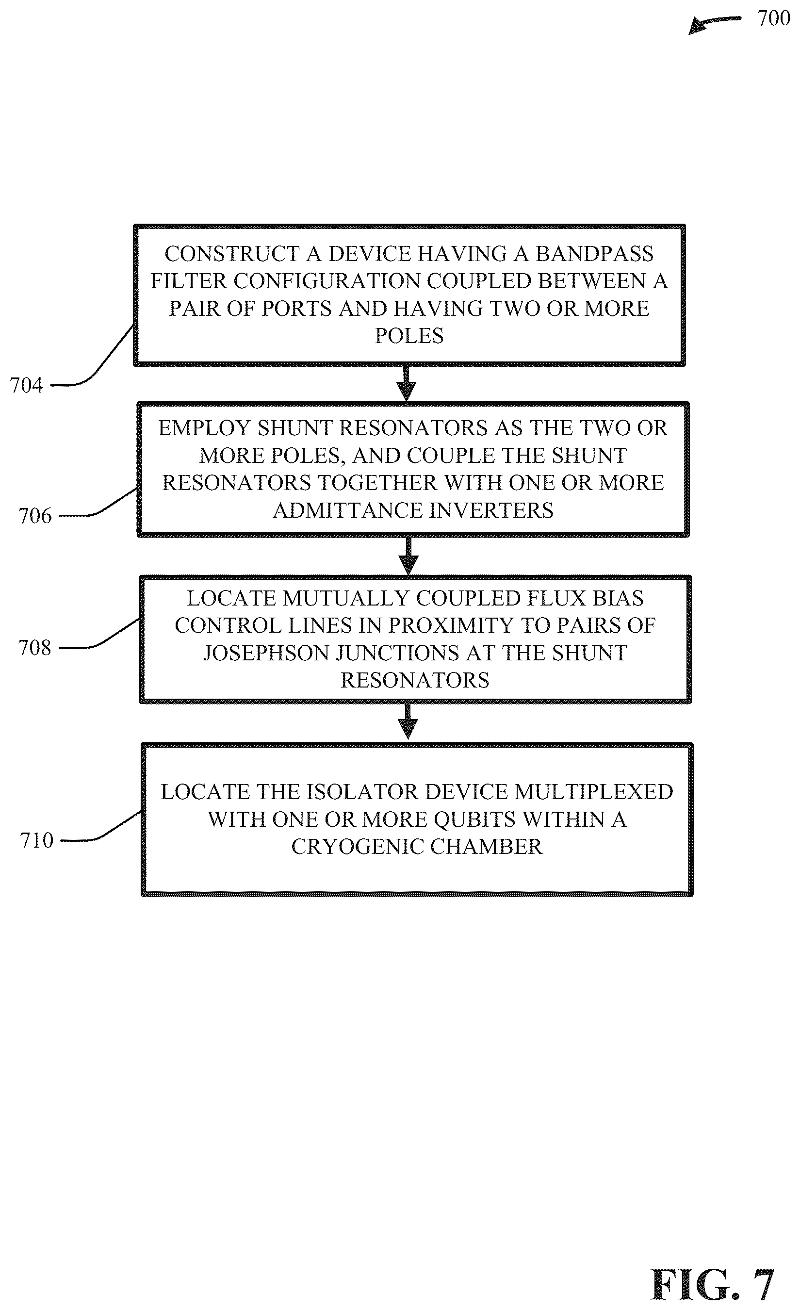 Patent US12317755 Figure 7 – Quantum circuit with Josephson multipole isolator