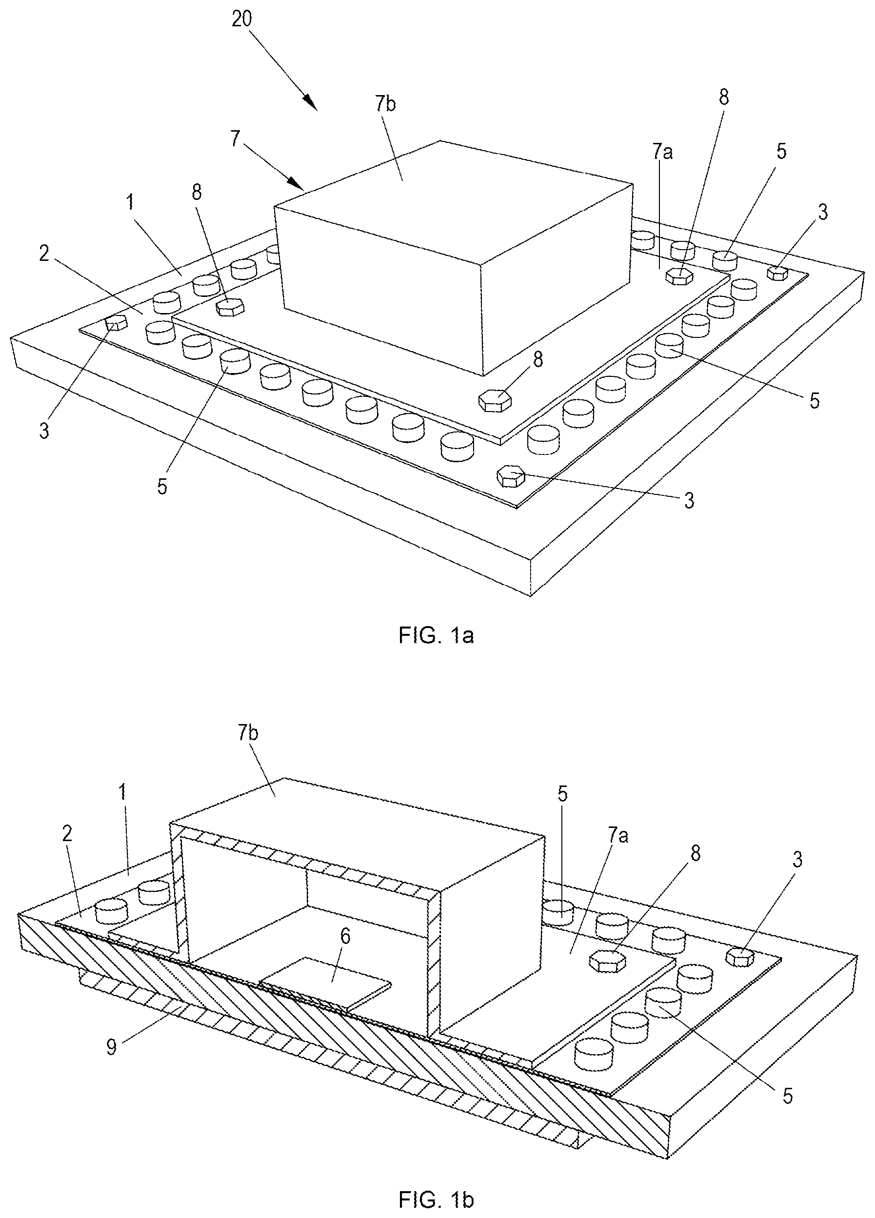 Patent US12317756 Figure 1 – Superconducting chip package with improved magnetic shielding