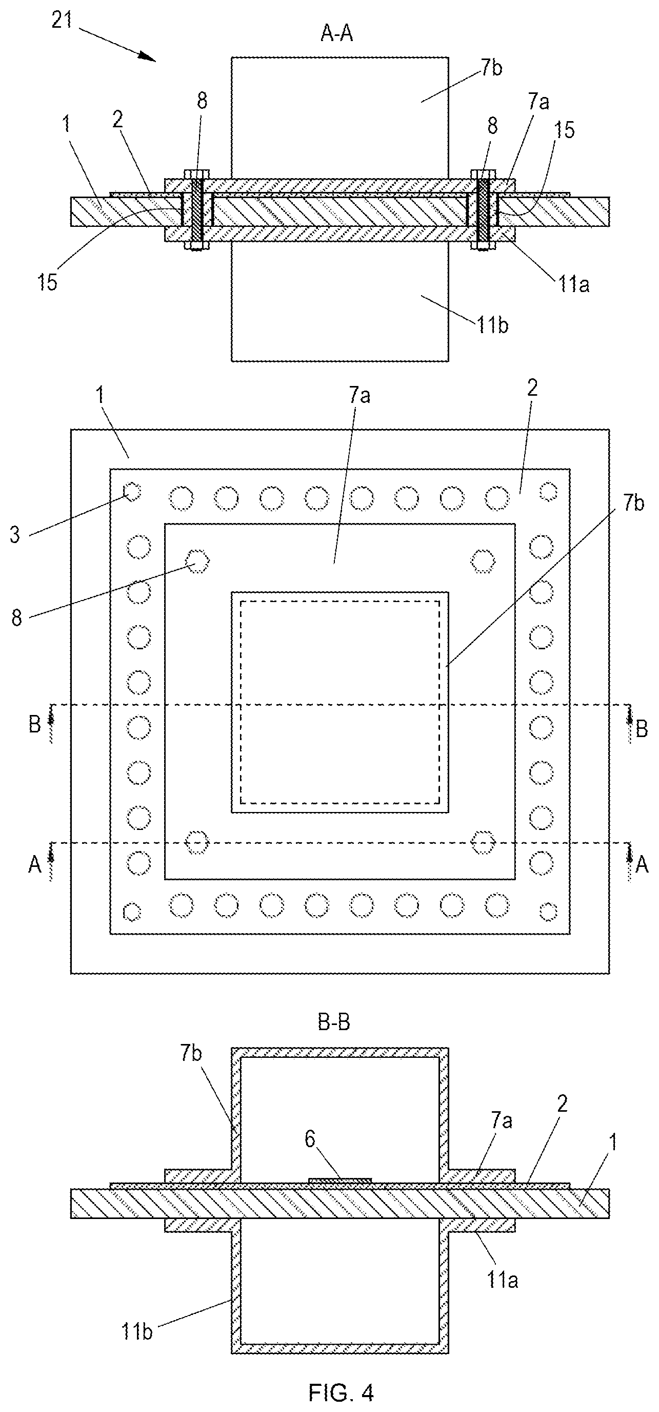 Patent US12317756 Figure 4 – Superconducting chip package with improved magnetic shielding