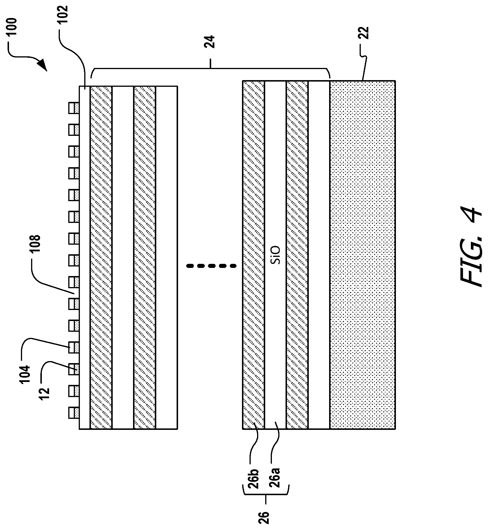 Patent US12317758 Figure 4 – SNSPD with integrated aluminum nitride seed or waveguide layer