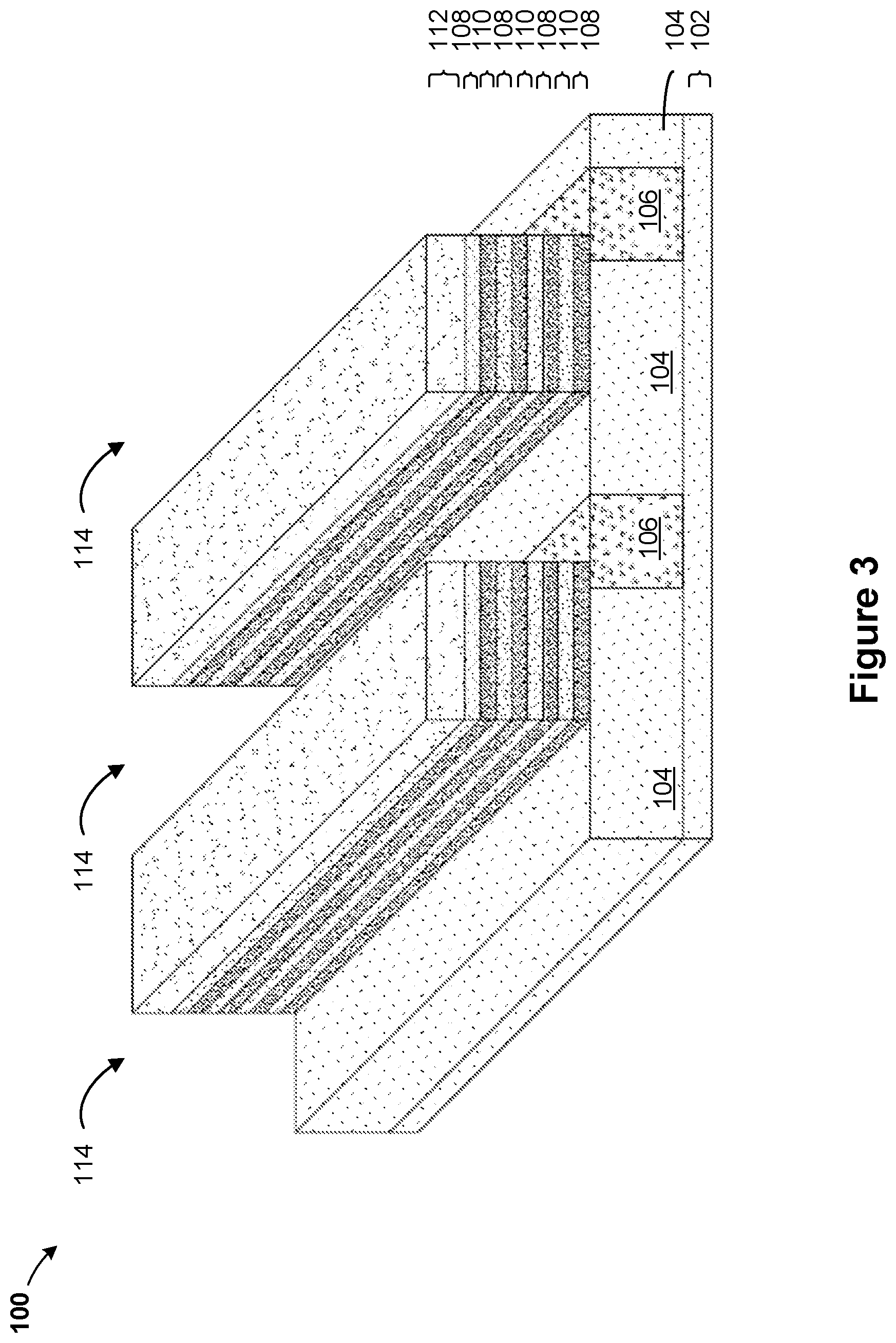 Patent US12317763 Figure 3 – Memory cell with comb-shaped electrodes