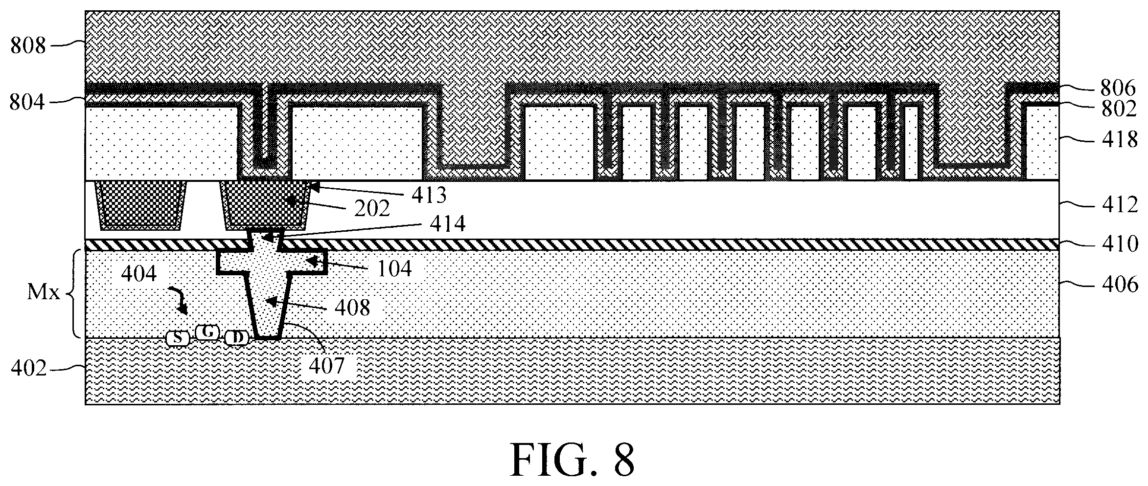 Patent US12317764 Figure 5 – Uniform voltage drop in arrays of memory devices