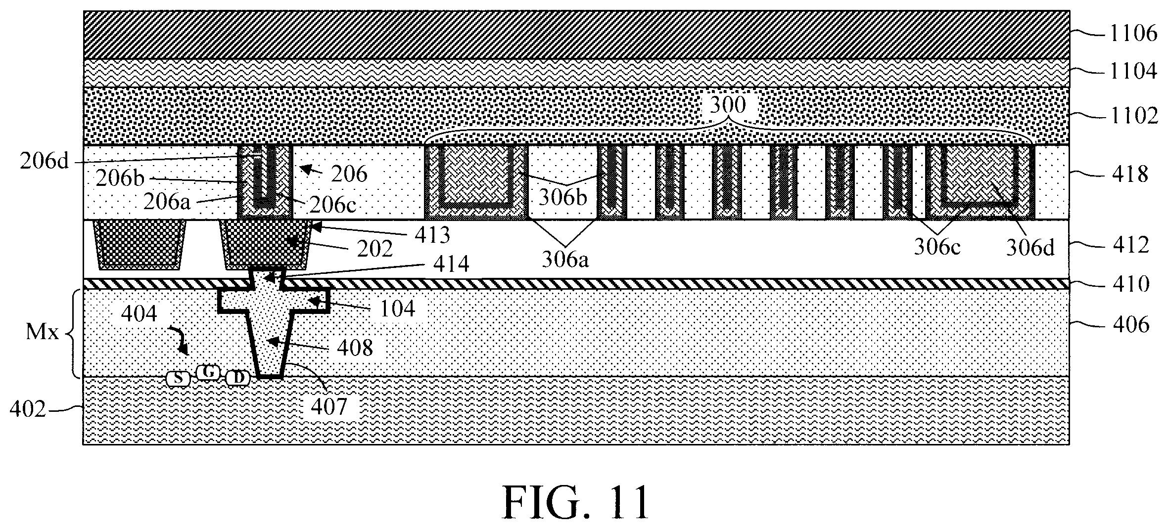 Patent US12317764 Figure 7 – Uniform voltage drop in arrays of memory devices