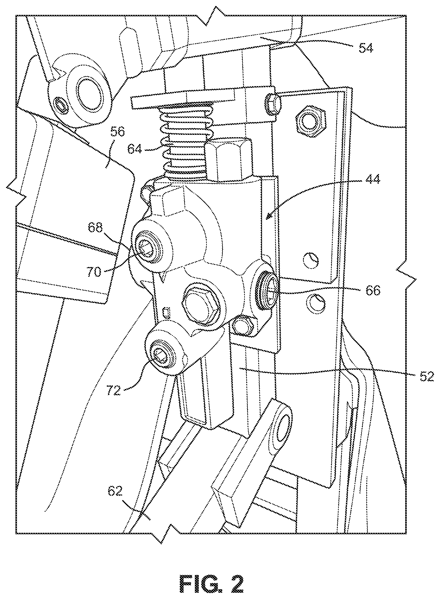 Patent US12317768 Figure 2 – Automatic terrain adjustment system for an agricultural implement