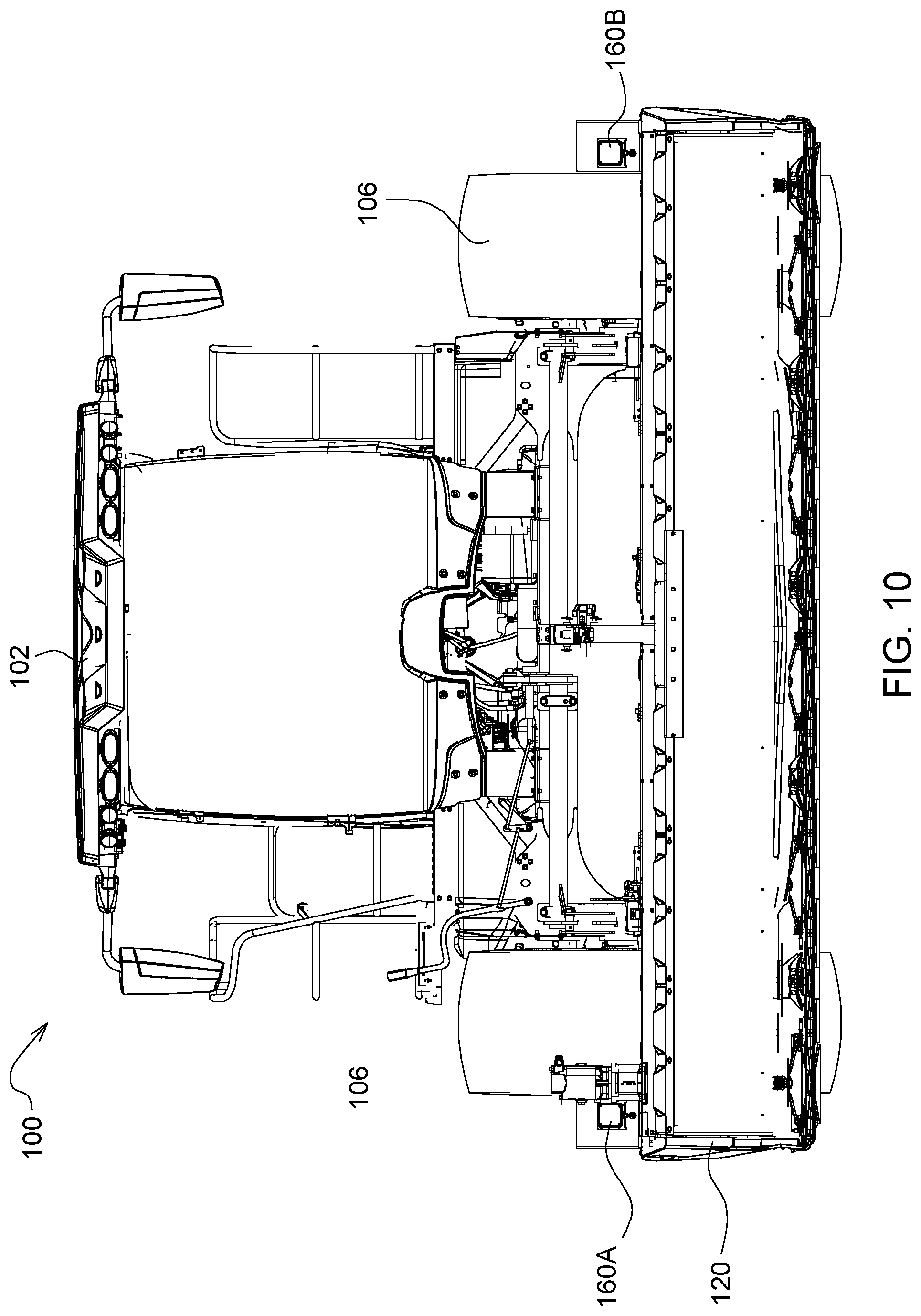 Patent US12317773 Figure 10 – Self-propelled agricultural harvester machine and header assembly control system