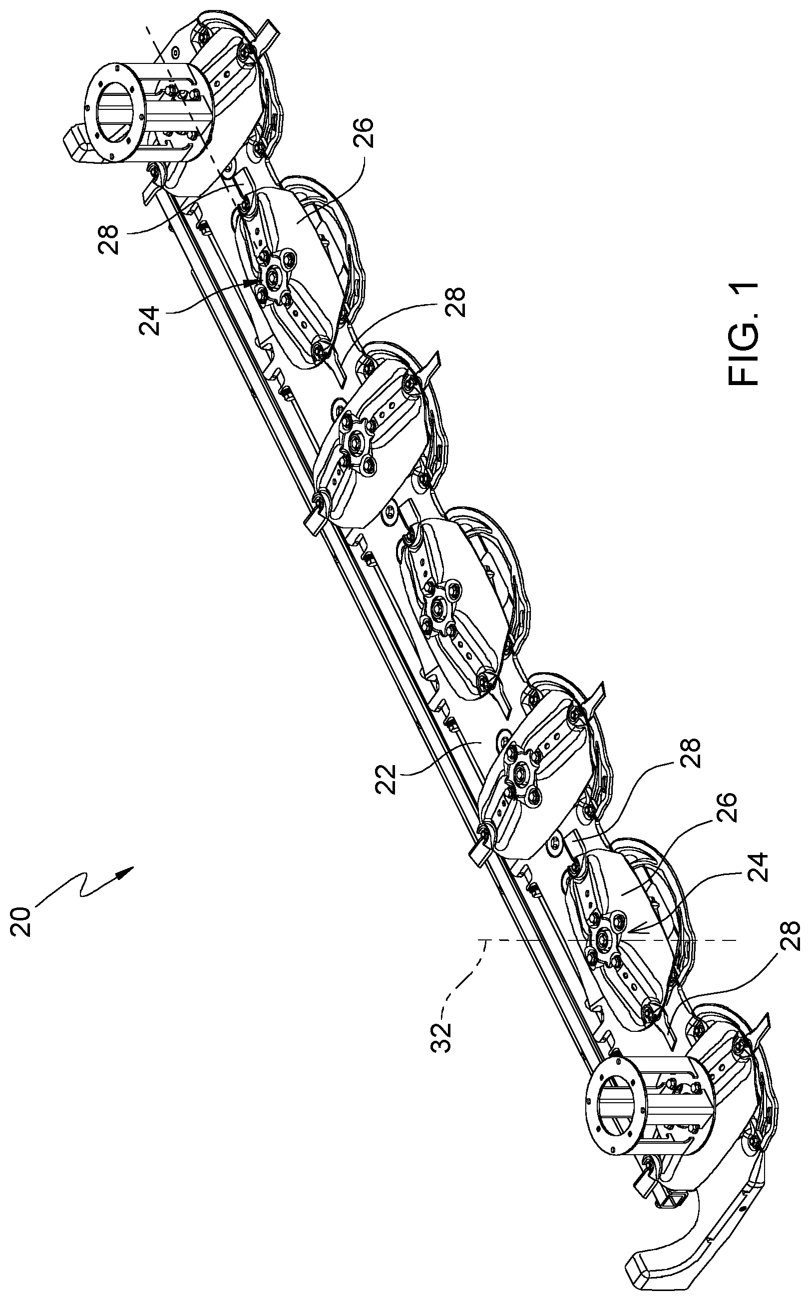 Patent US12317775 Figure 1 – Rotary mower system and method of attaching a knife to a mower disc thereof