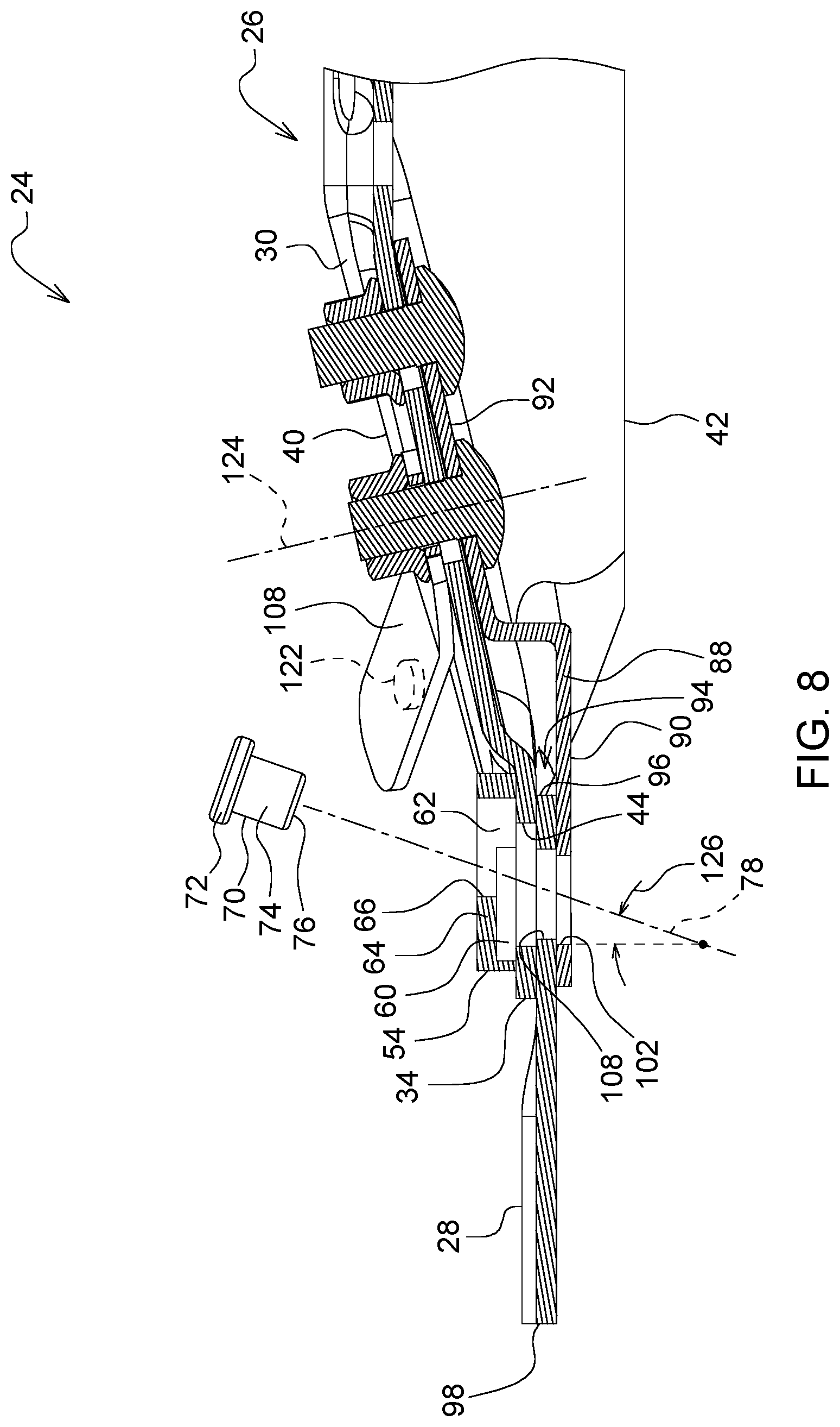 Patent US12317775 Figure 8 – Rotary mower system and method of attaching a knife to a mower disc thereof