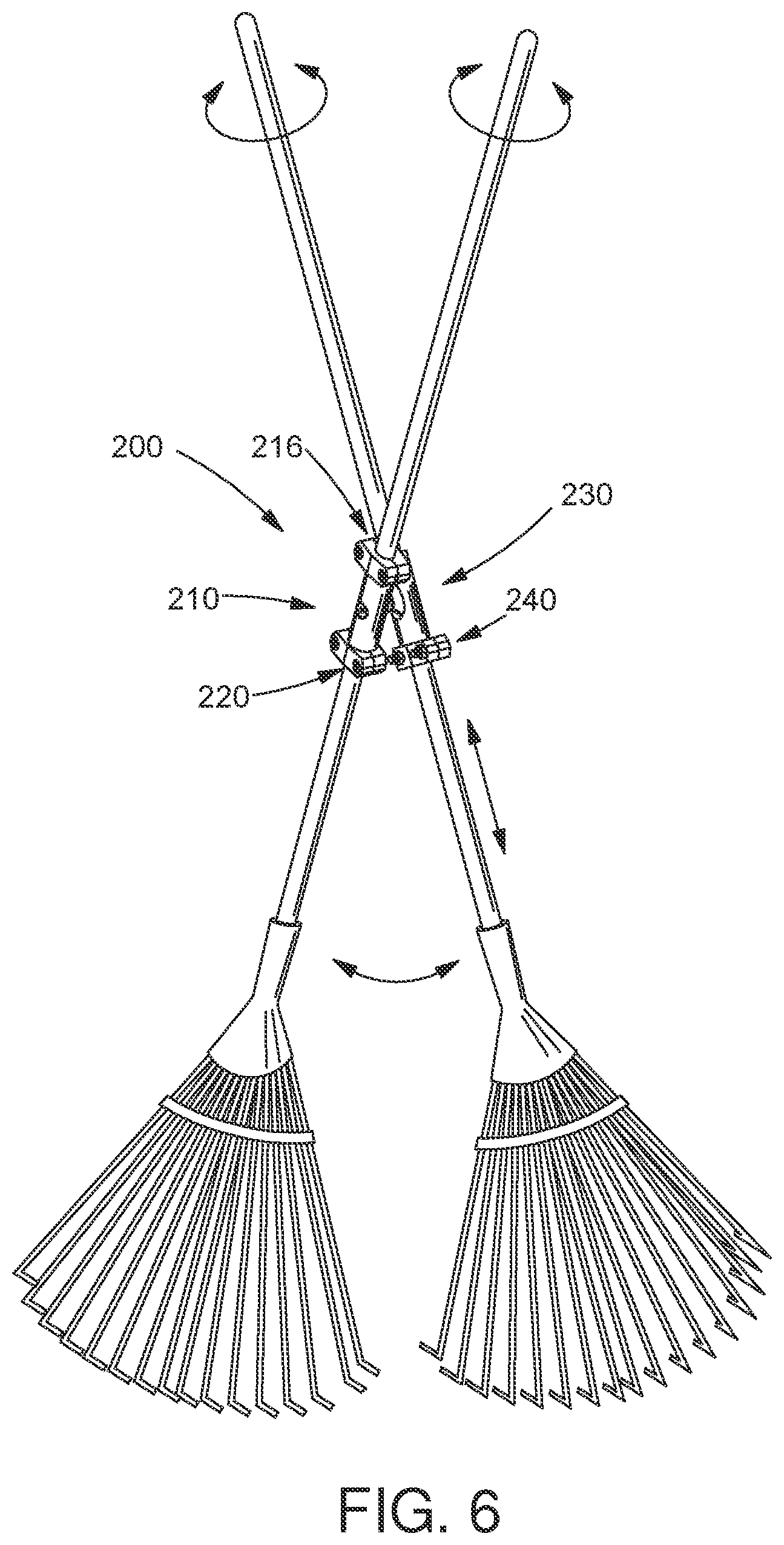 Patent US12317779 Figure 6 – Swivel coupling device for rakes and other yard tools