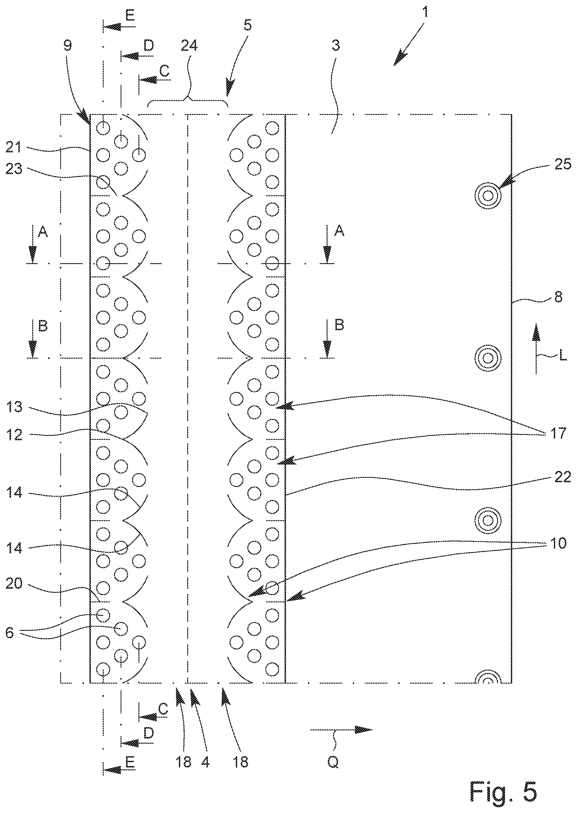 Patent US12317782 Figure 5 – Elongated sheet for covering agricultural cultivated plants