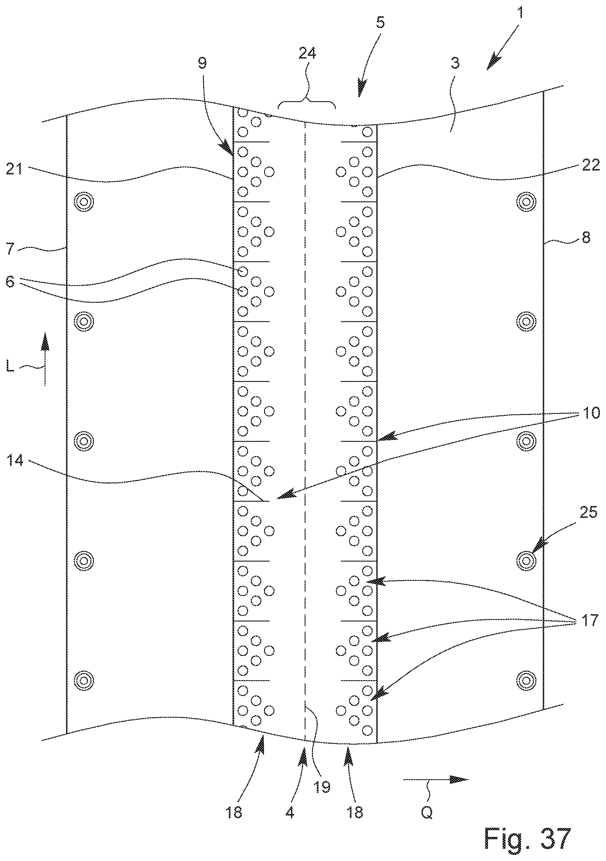 Patent US12317782 Figure 18 – Elongated sheet for covering agricultural cultivated plants