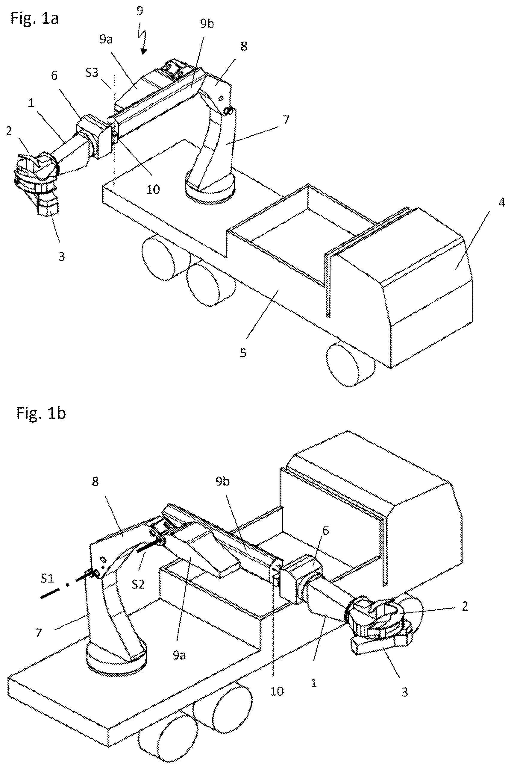 Patent US12317786 Figure 1 – Apparatus for cutting and/or handling material to be cut