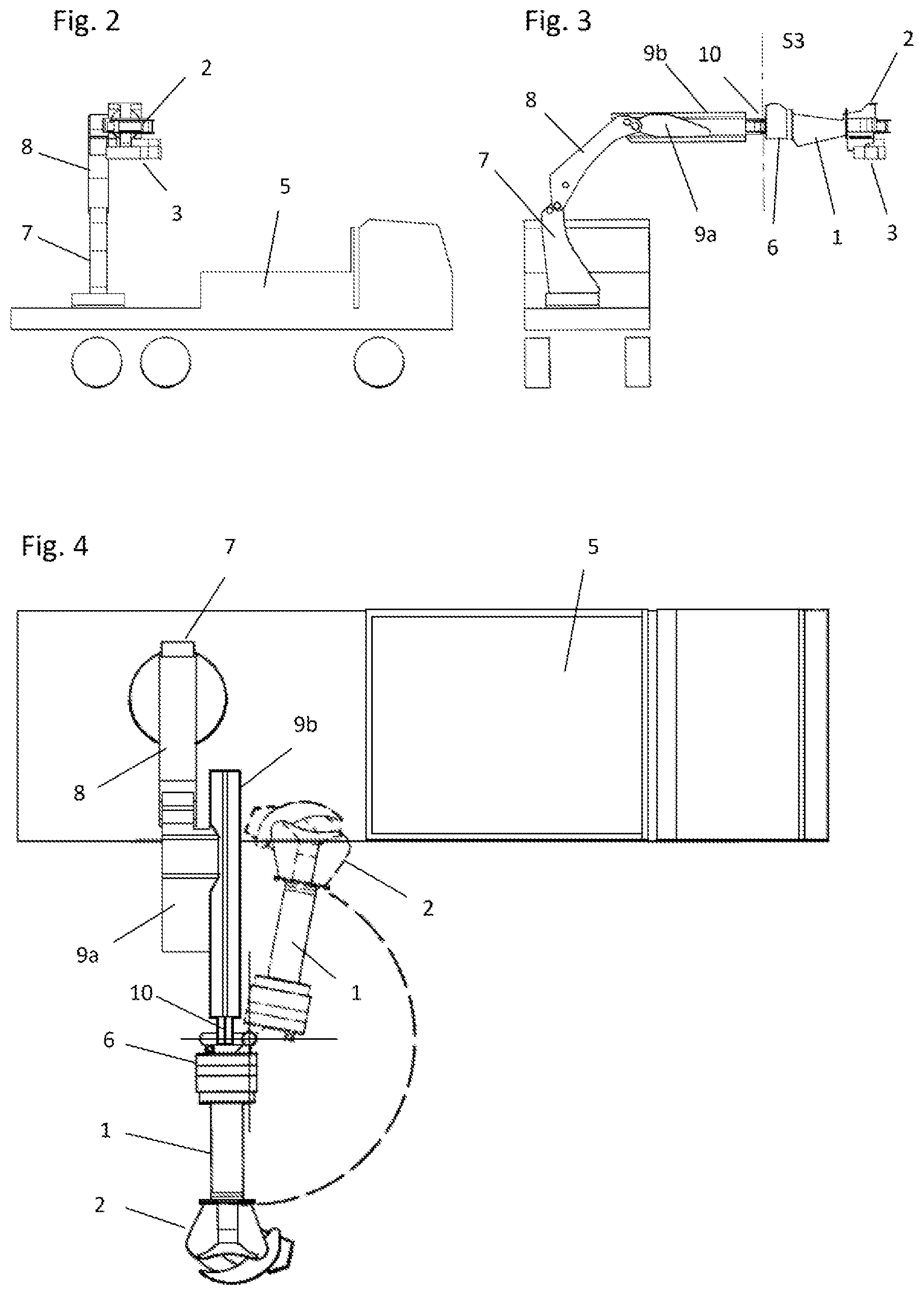 Patent US12317786 Figure 2 – Apparatus for cutting and/or handling material to be cut