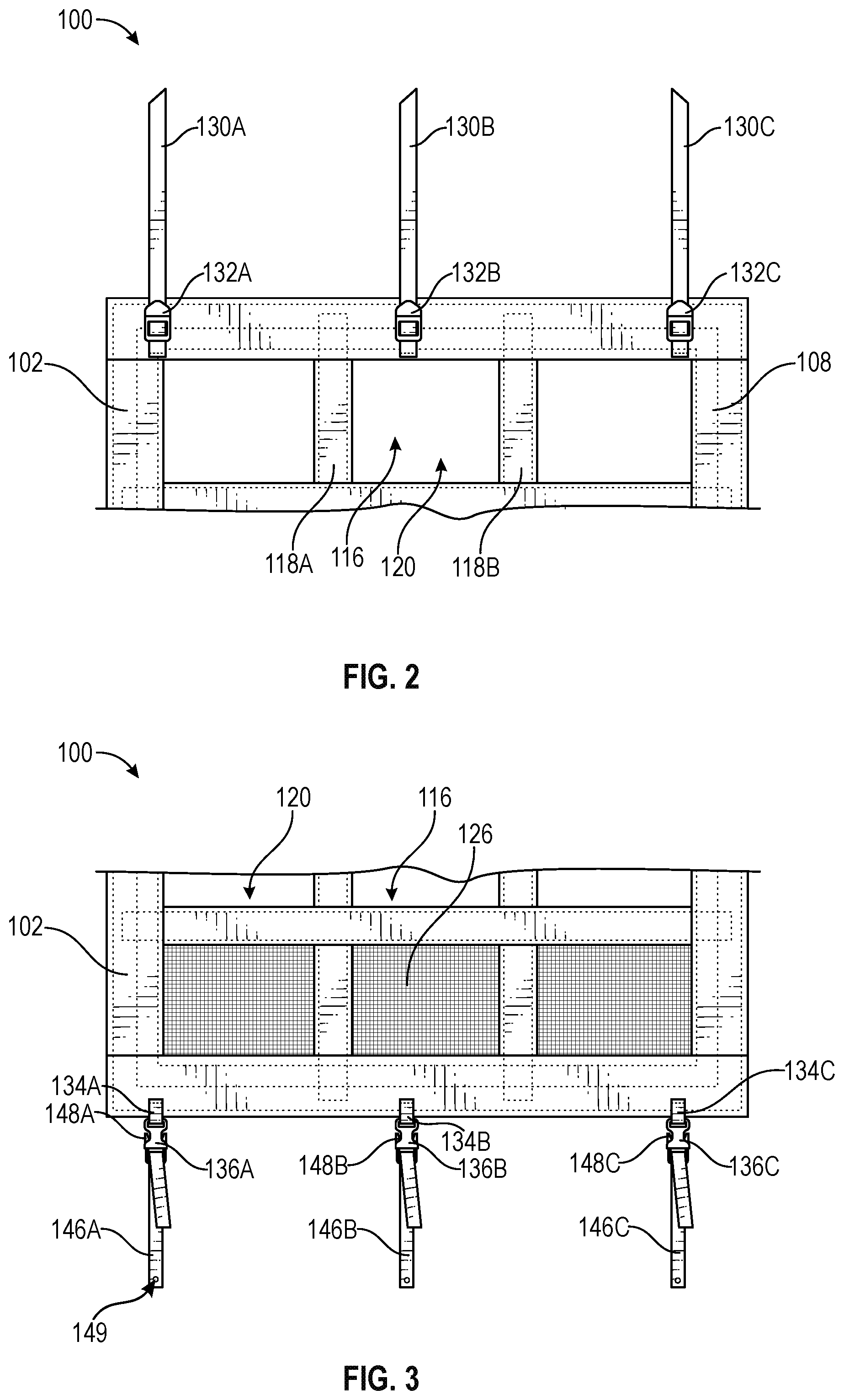 Patent US12317856 Figure 2 – Removably attachable manger cover and system for horse trailers