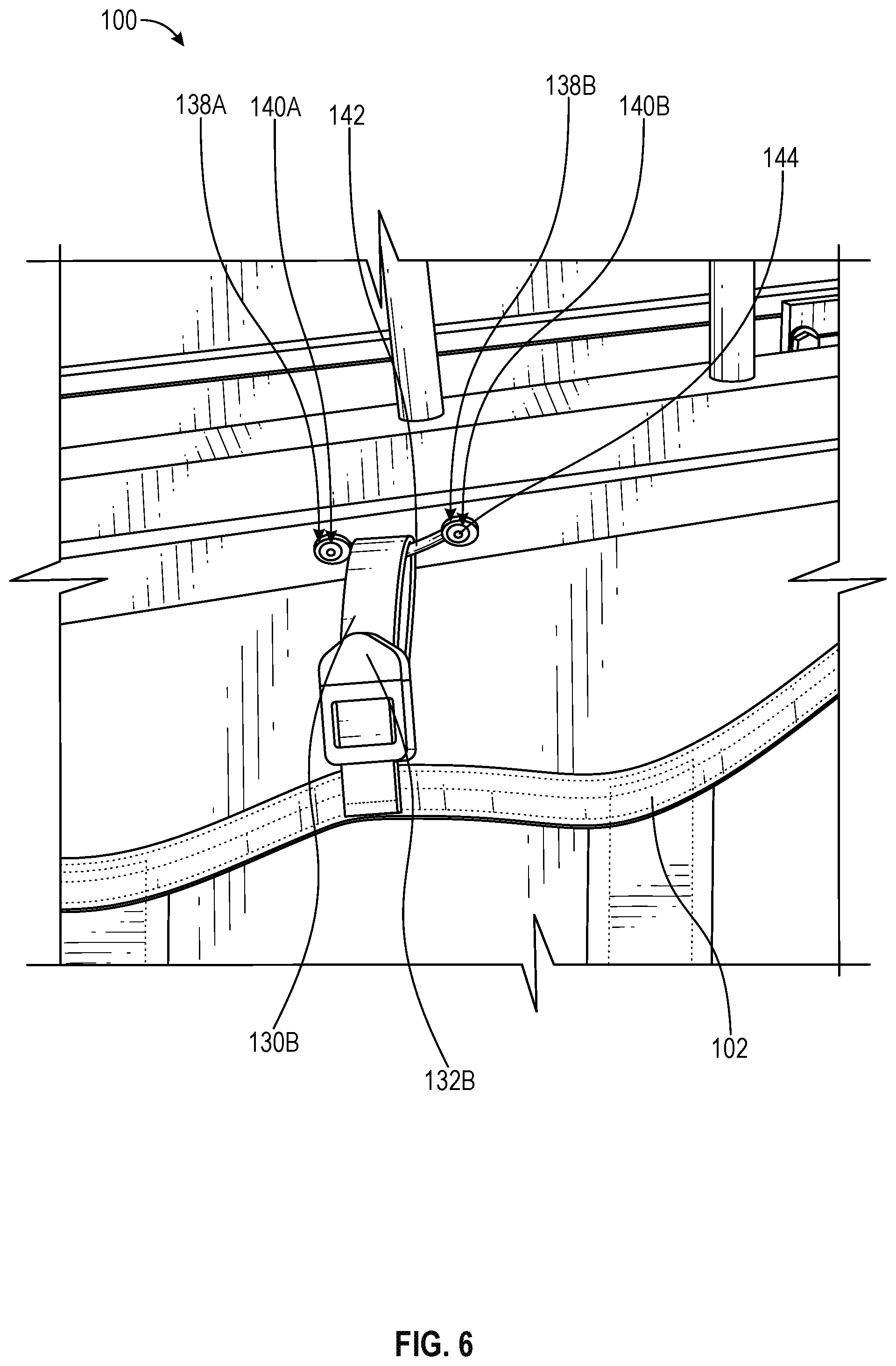 Patent US12317856 Figure 5 – Removably attachable manger cover and system for horse trailers