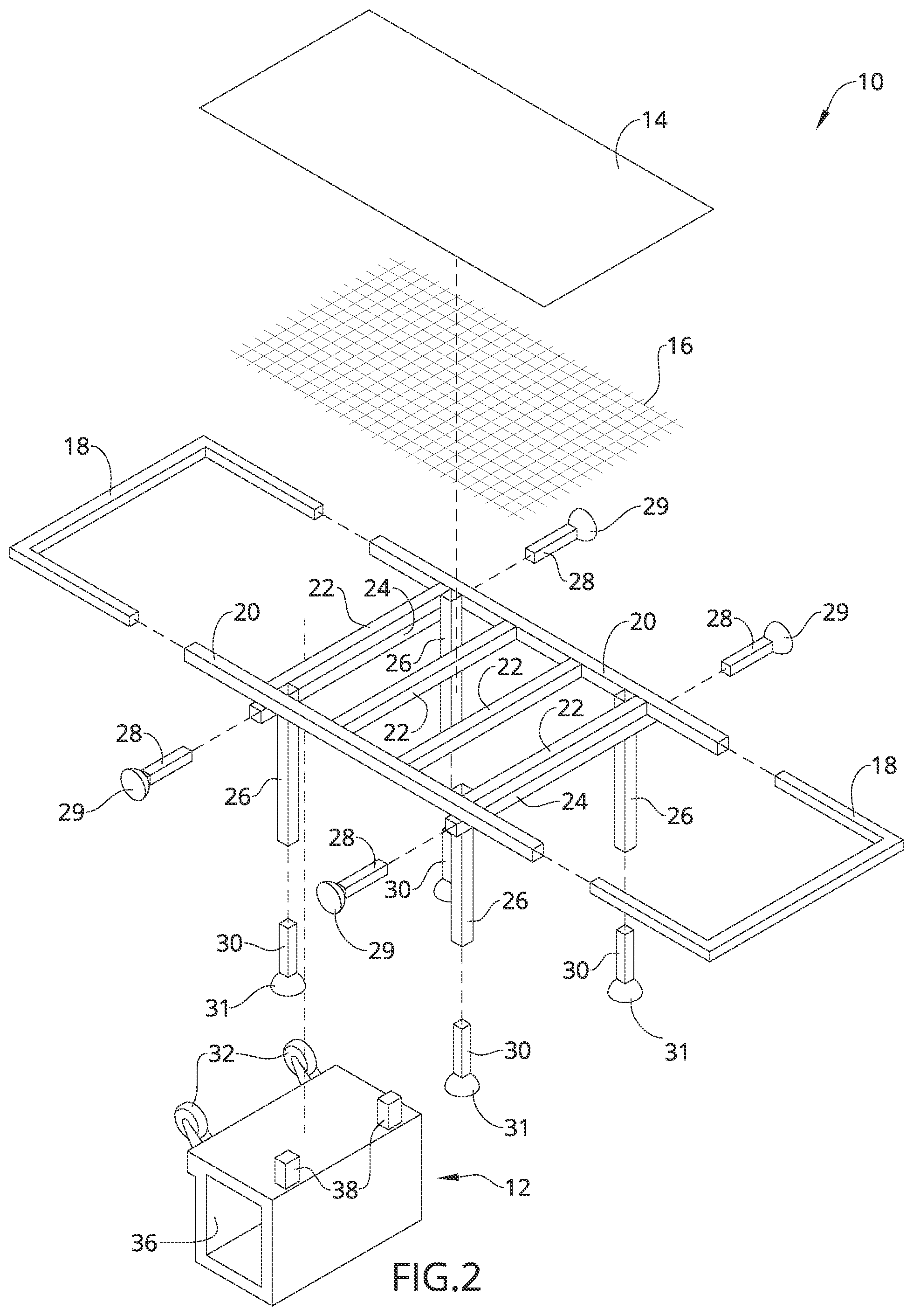 Patent US12317860 Figure 2 – Pet grooming apparatus