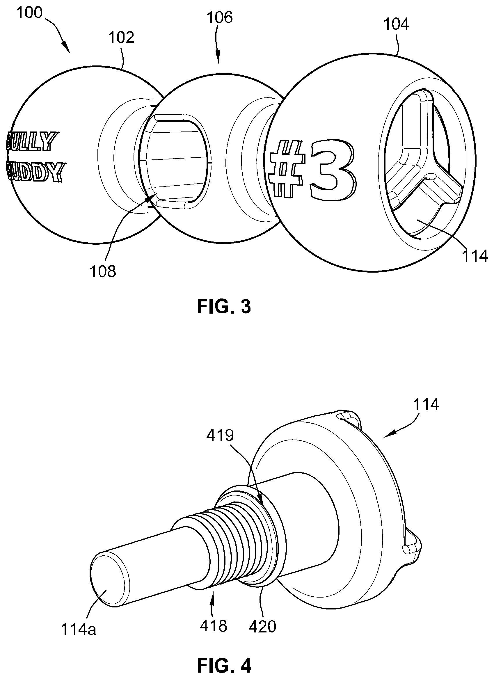 Patent US12317863 Figure 2 – Pet treat holder and safety device