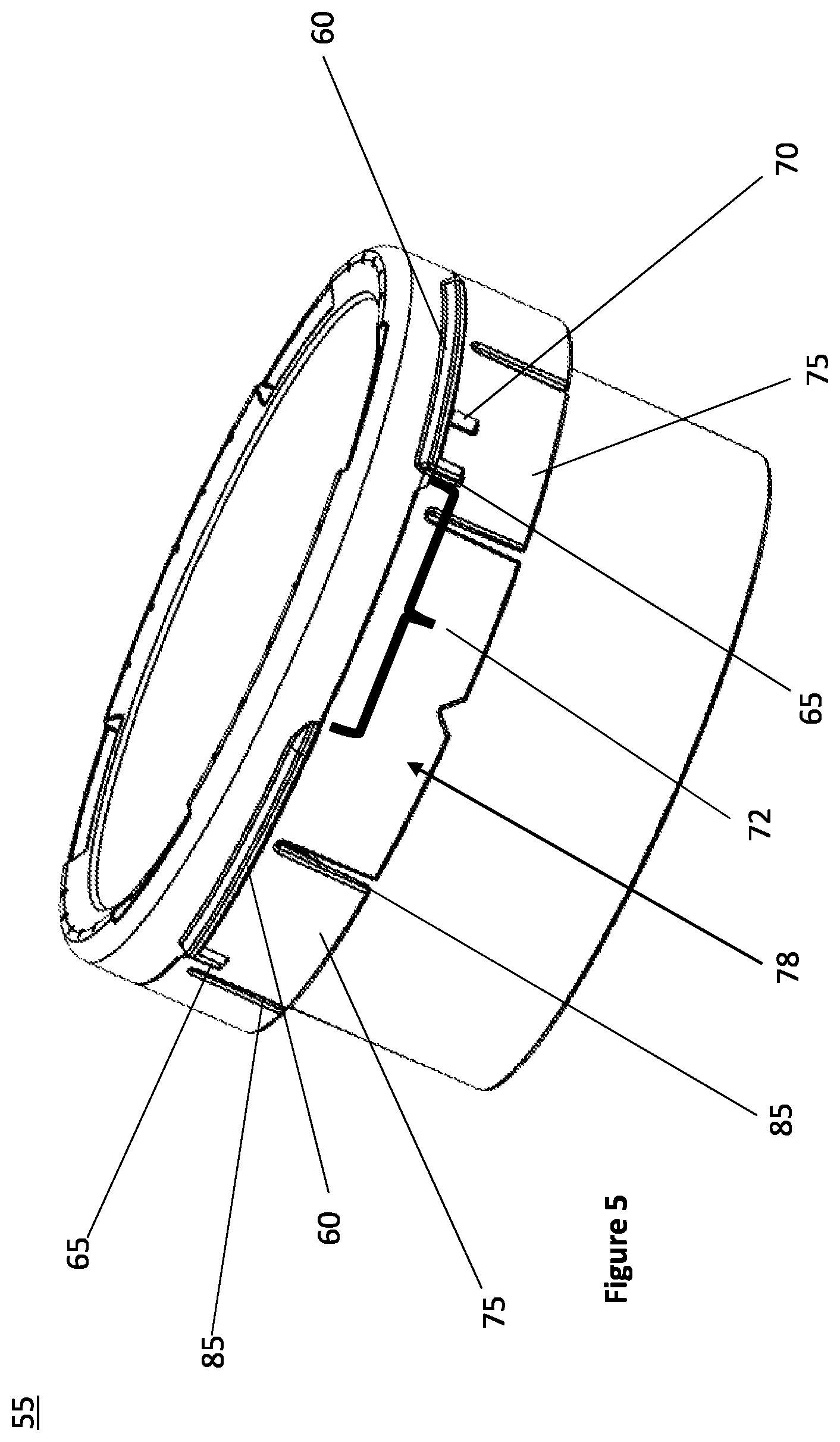 Patent US12317867 Figure 5 – Bird feeder