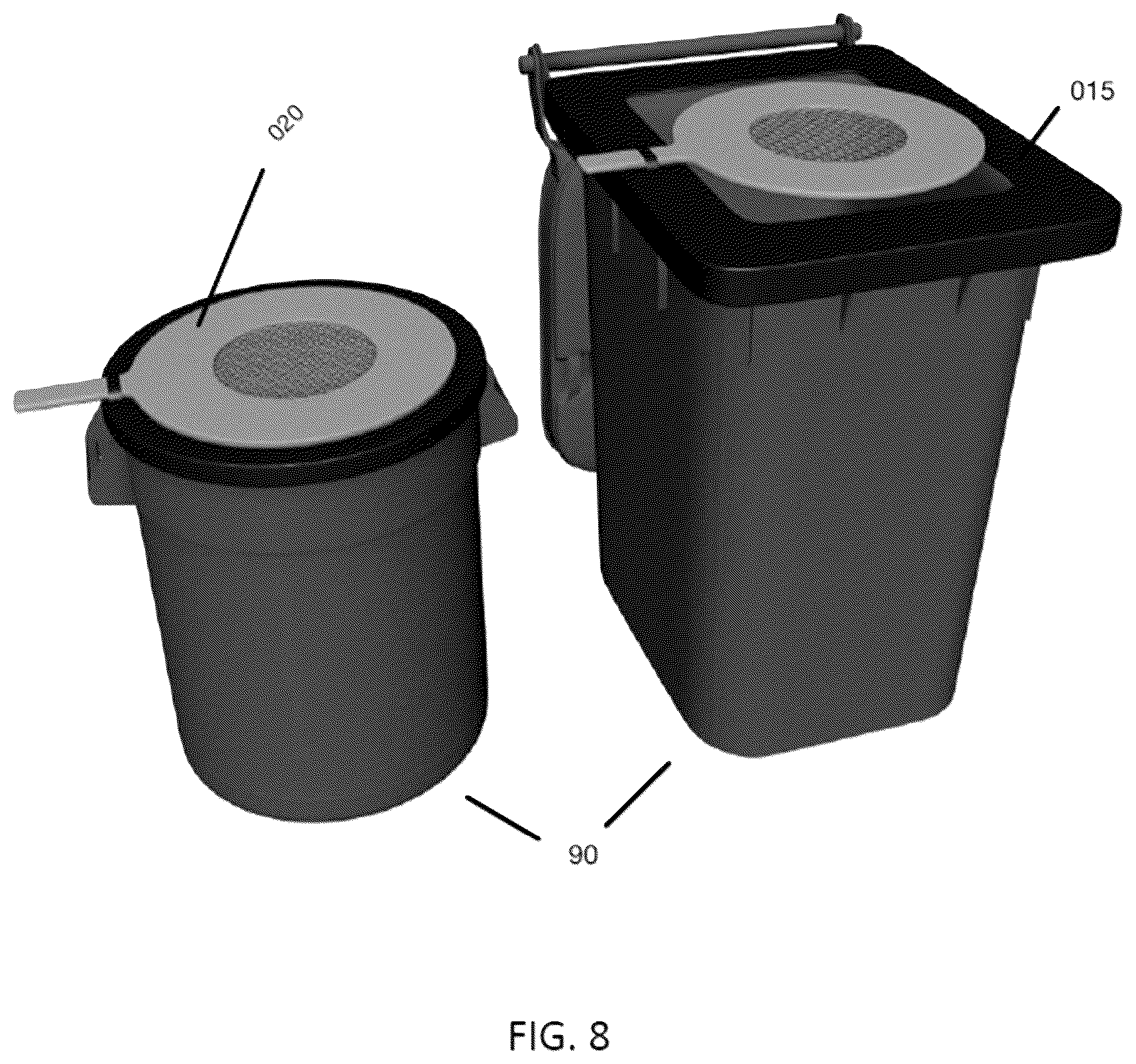 Patent US12317880 Figure 8 – Electrified garbage container cover