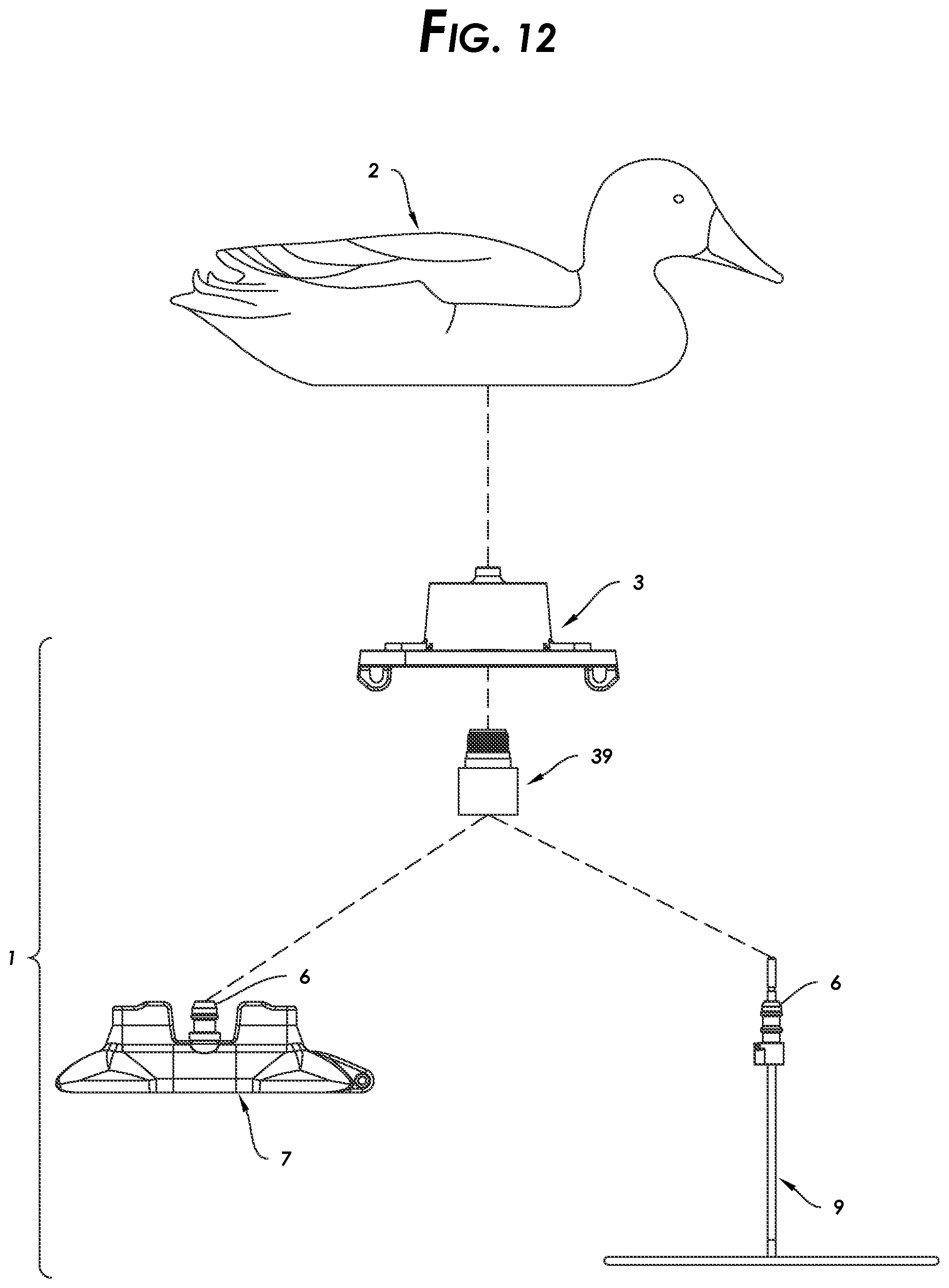 Patent US12317885 Figure 19 – Modular system for a decoy