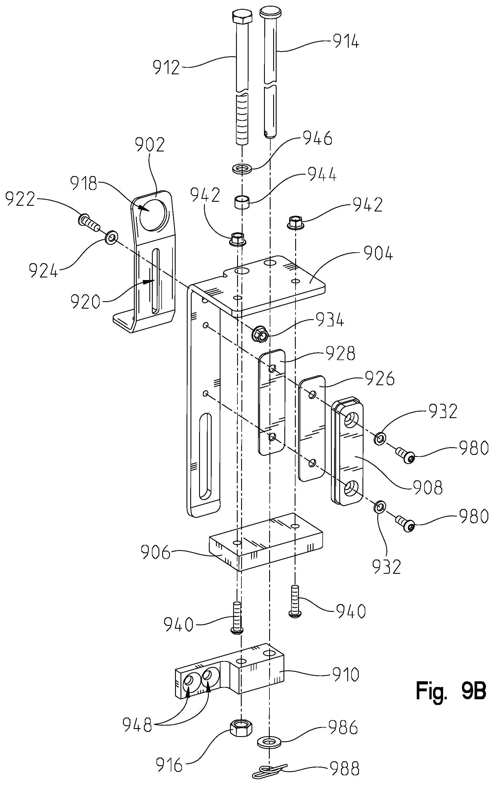 Patent US12317887 Figure 10 – System for adjusting boom hinge rake angle of an agricultural sprayer and method thereof