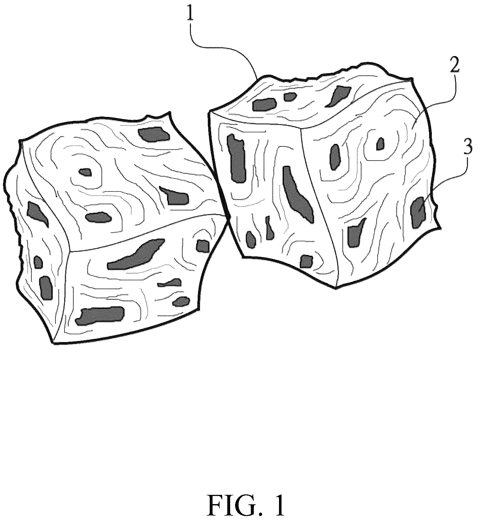 Patent US12317900 — Pearl arare structure and manufacturing method thereof — Figure 1