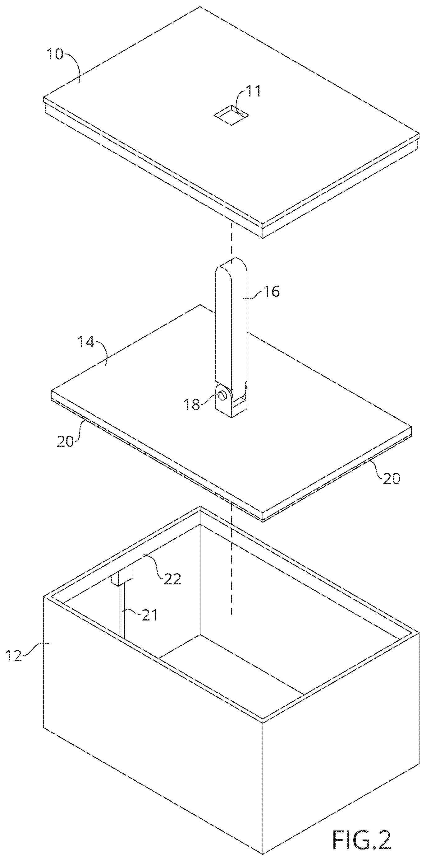 Patent US12317902 Figure 2 – Enclosed and collapsible meat tenderizer