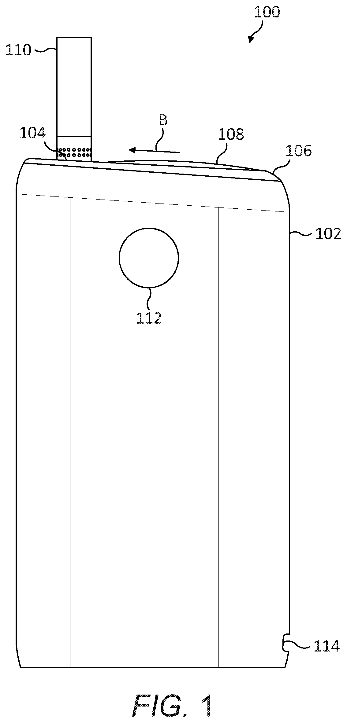Patent US12317919 Figure 1 – Aerosol generation
