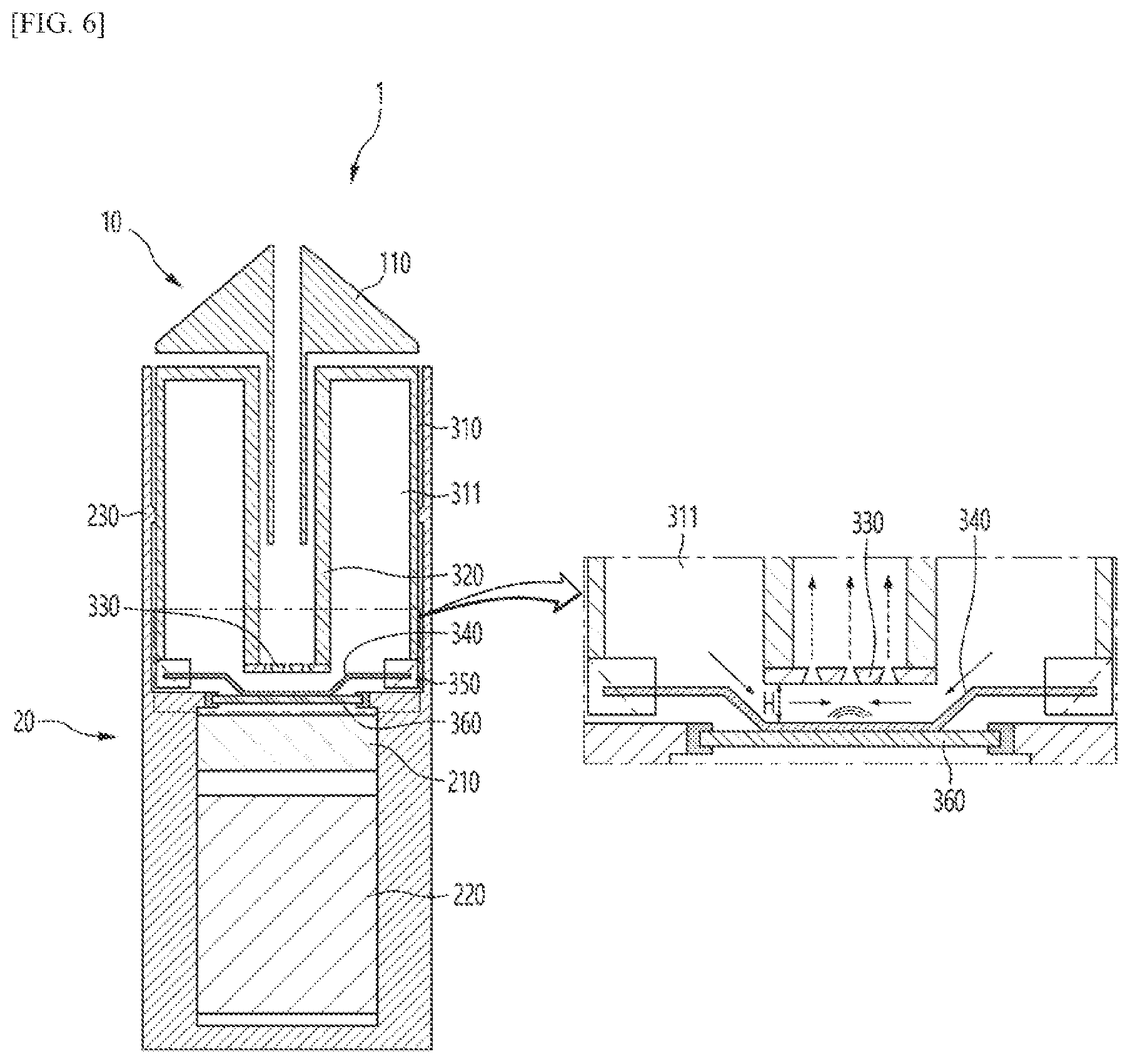 Patent US12317922 Figure 6 – Ultrasonic-based aerosol generation device and cartridge recognition method thereof