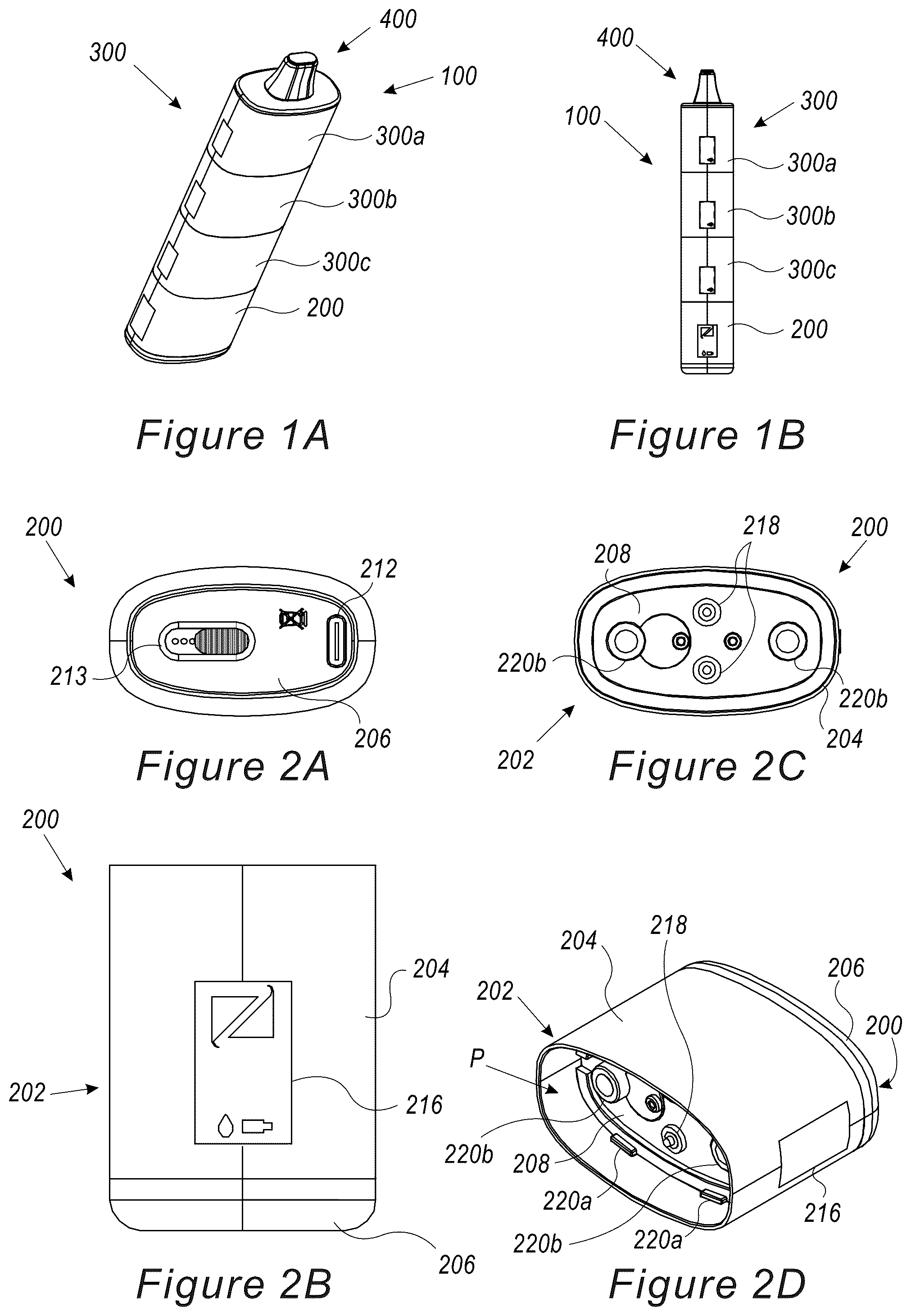 Patent US12317924 Figure 1 – Vaporizer device with a cigarette adapter and method of using the vaporizer device