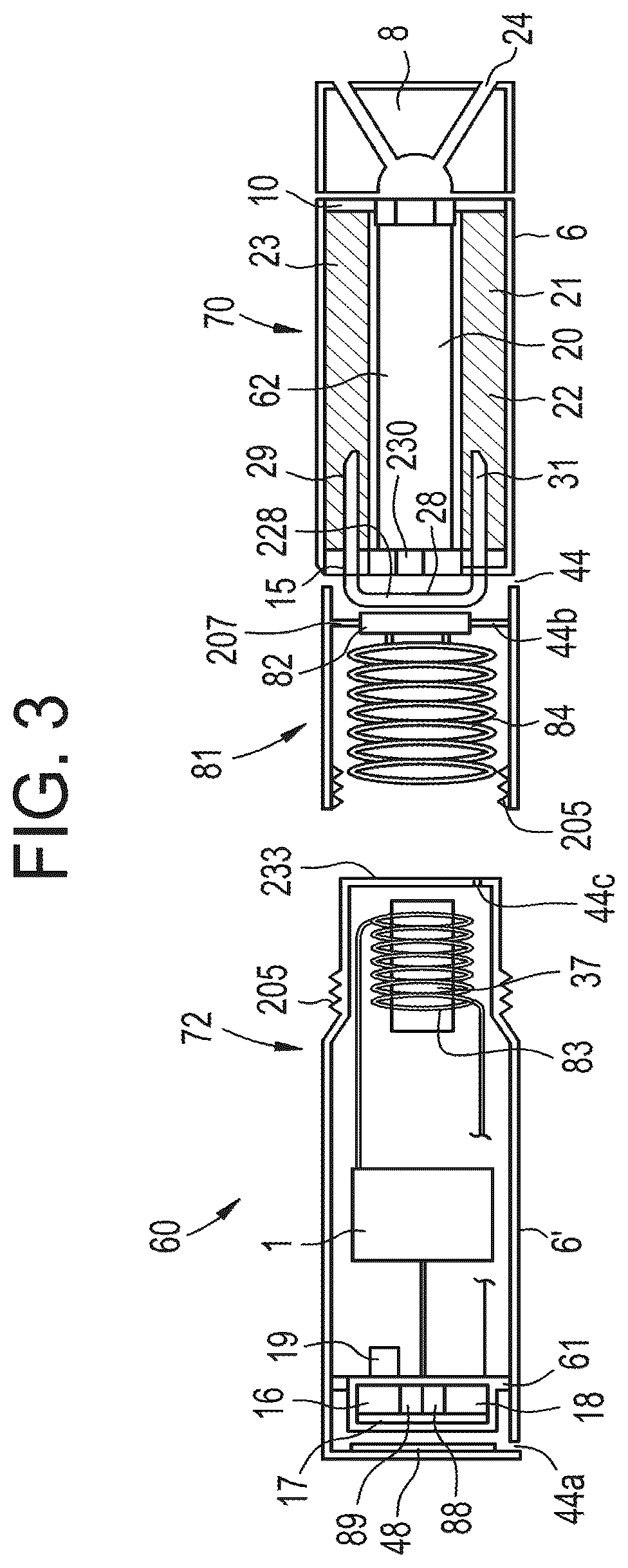 Patent US12317926 Figure 3 – Electronic vaping device and components thereof