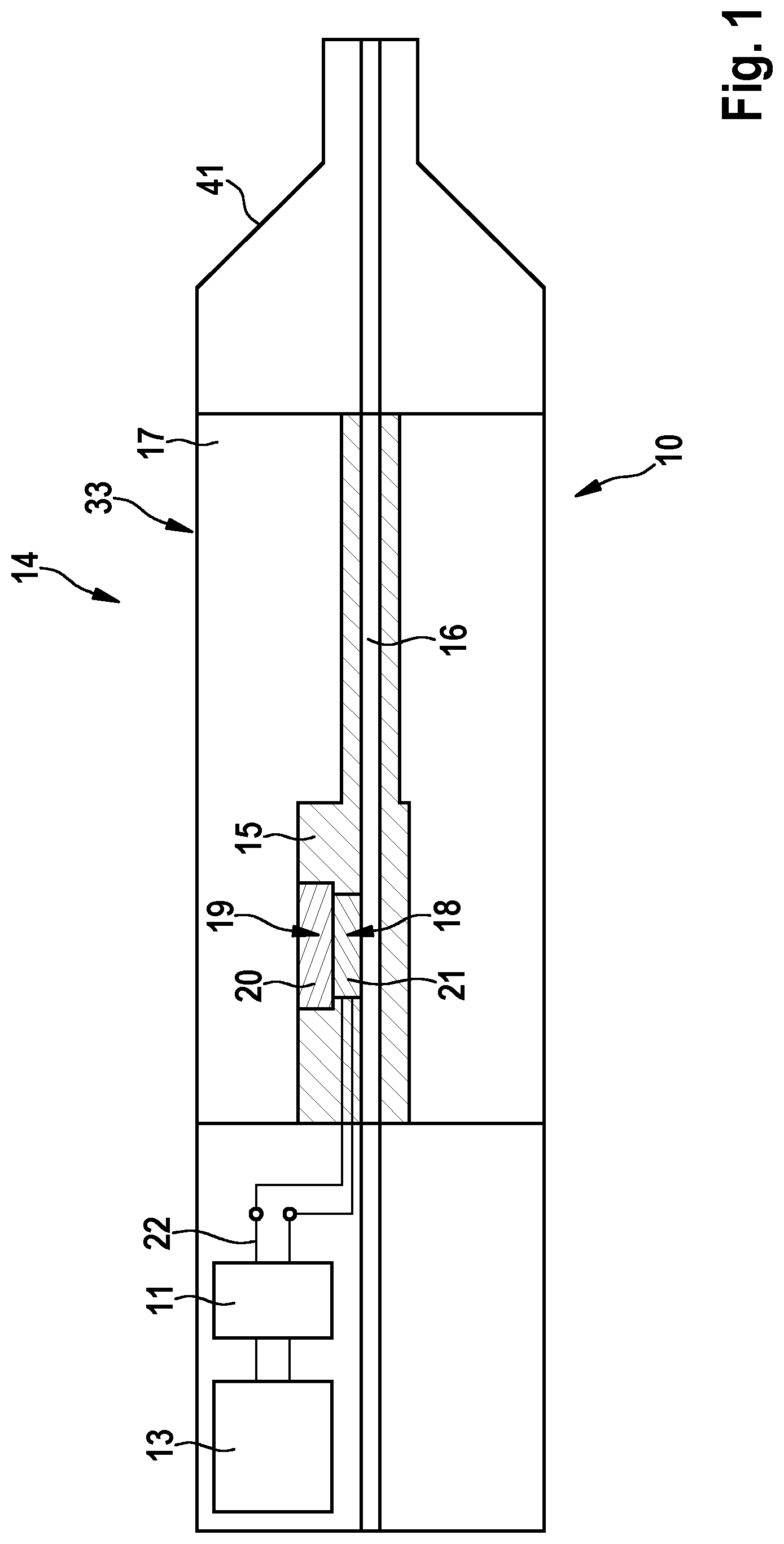 Patent US12317928 — Vaporizer cartridge and inhaler comprising such a vaporizer cartridge — Figure 1